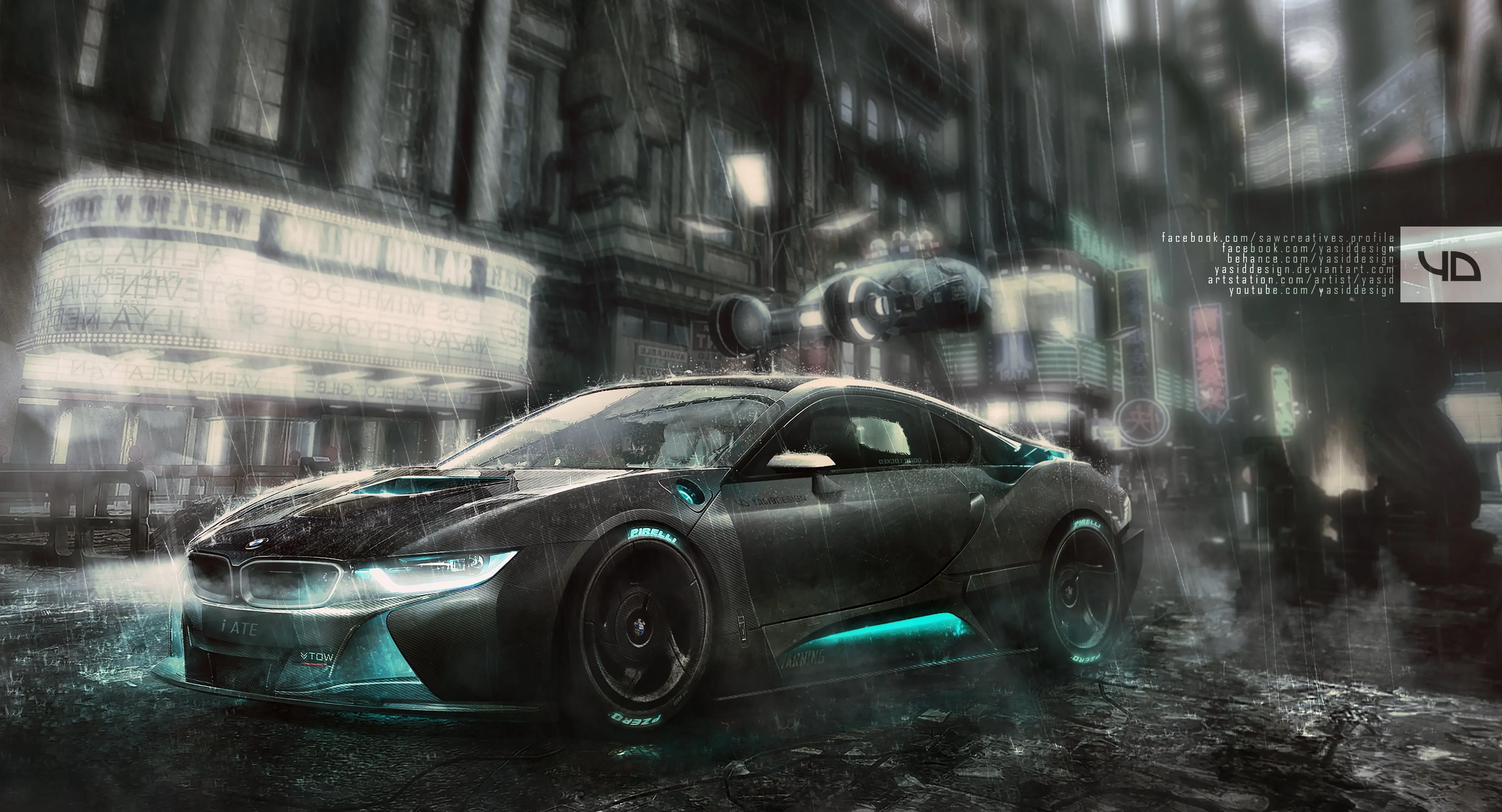 Bmw I8 4k Art Wallpaper, HD Cars Wallpaper, 4k Wallpaper, Image, Background, Photo and Picture