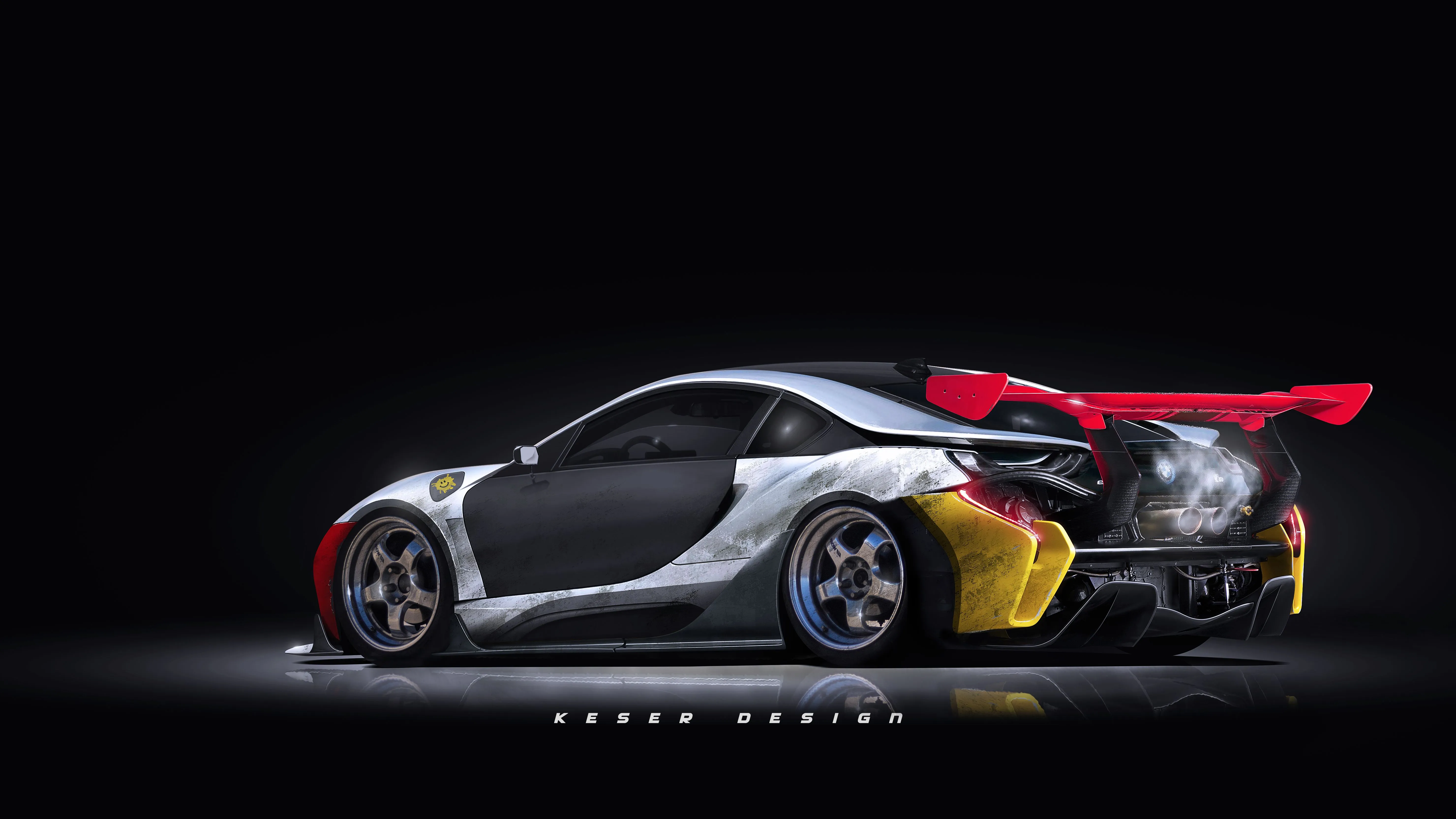 BMW I8 Digital Art Tuned Wallpaper, HD Cars 4K Wallpaper, Image and Background