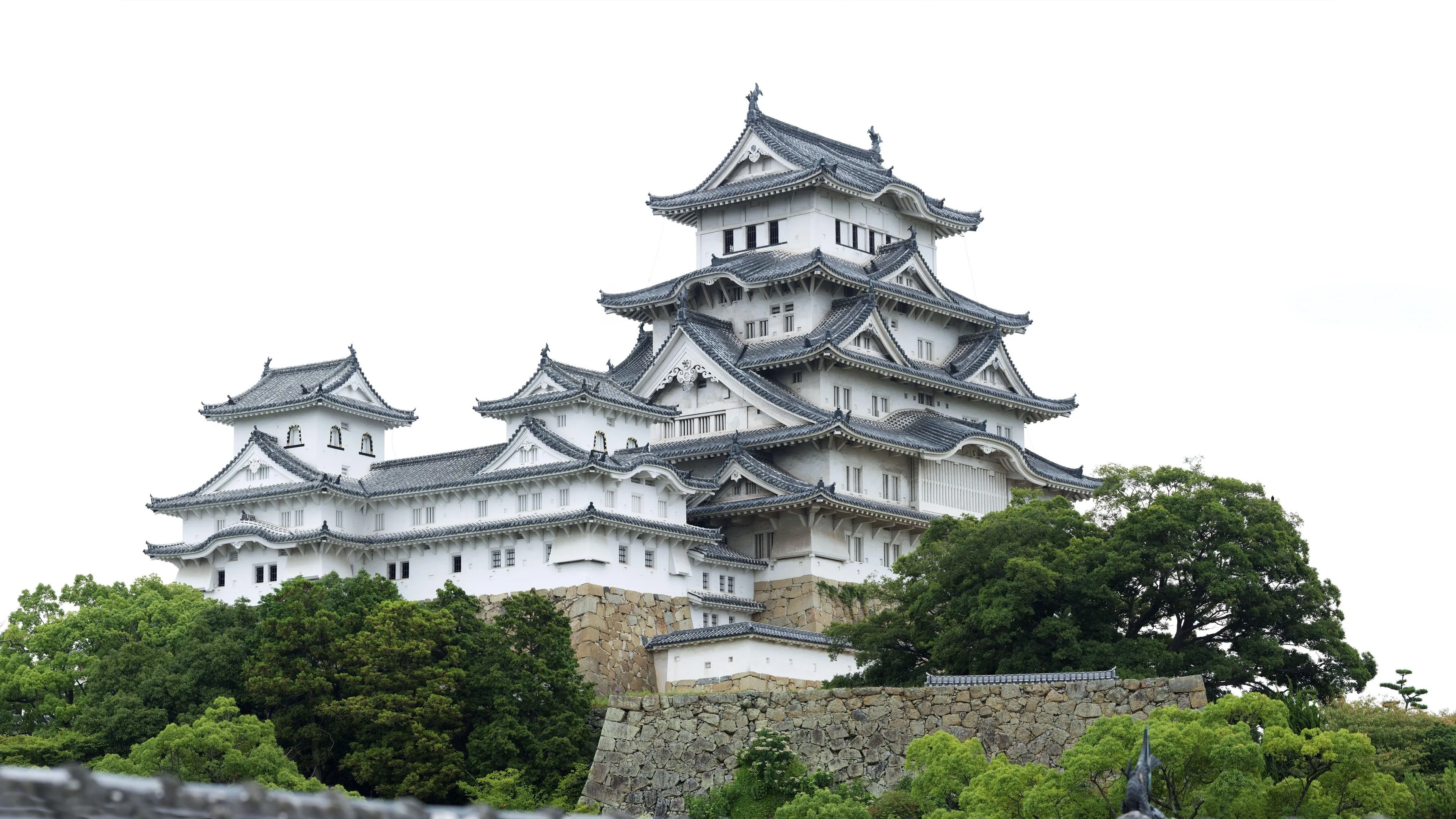 Wallpaper Himeji Castle, Japan, architecture, trees 3840x2160 UHD 4K Picture, Image