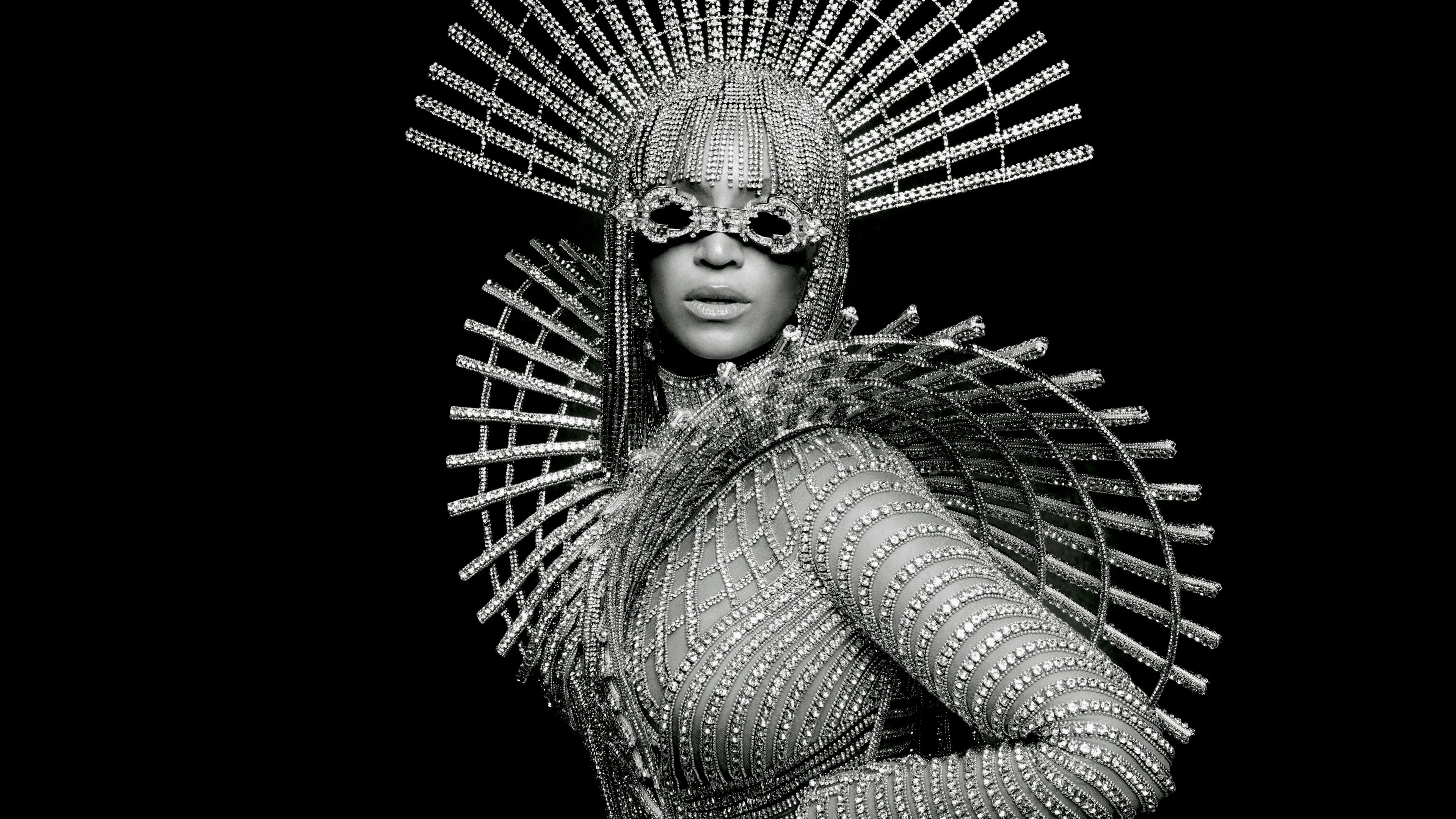 Beyonce Wallpaper 4K, Vogue, Monochrome, 2023, 5K