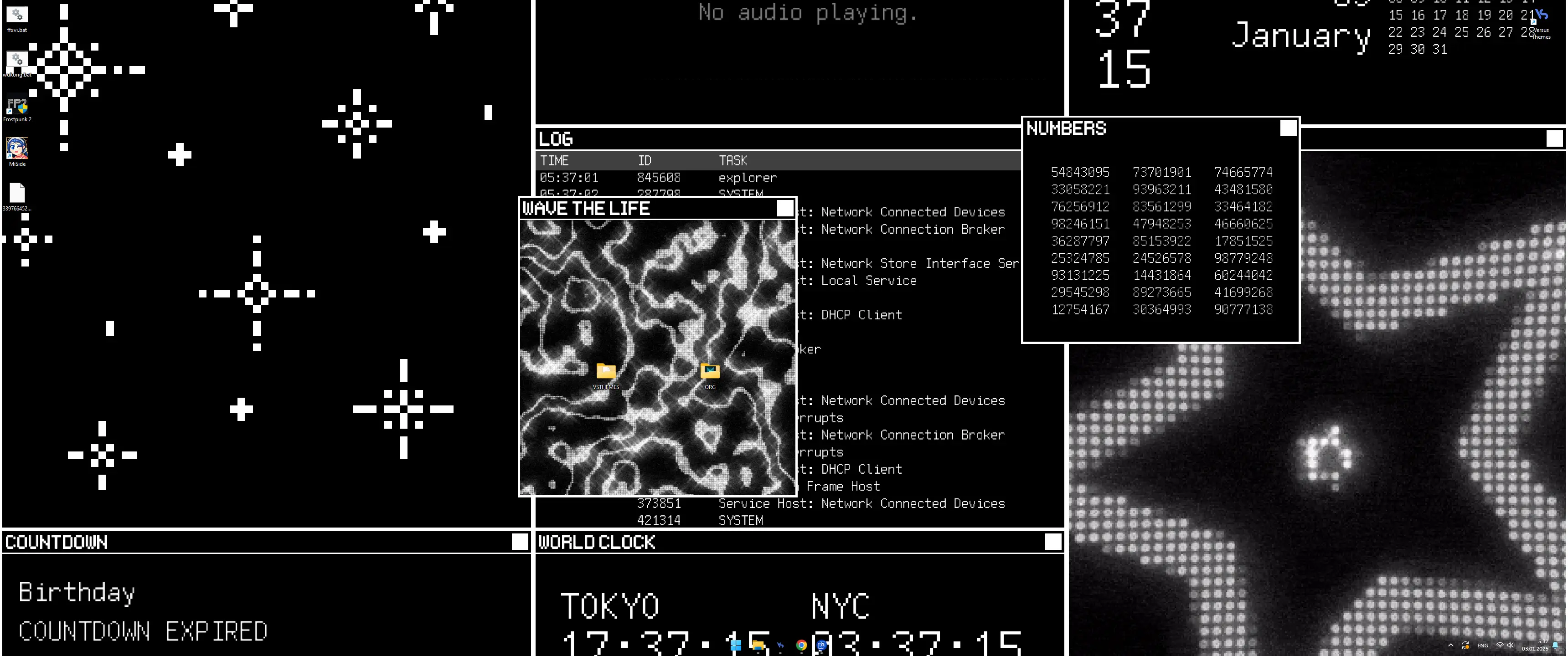 Live wallpaper y2k b&w download on VSThemes.org