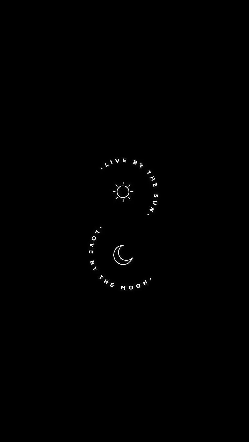 Sun And Moon, Dark Aesthetic Moon, moon, aesthetic, HD phone wallpaper
