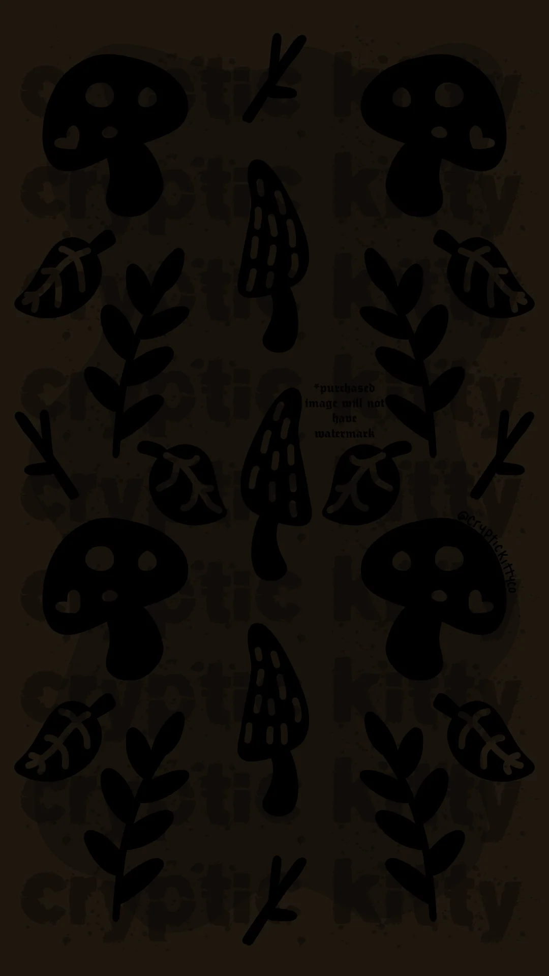 cottagecore phone wallpaper dark brown