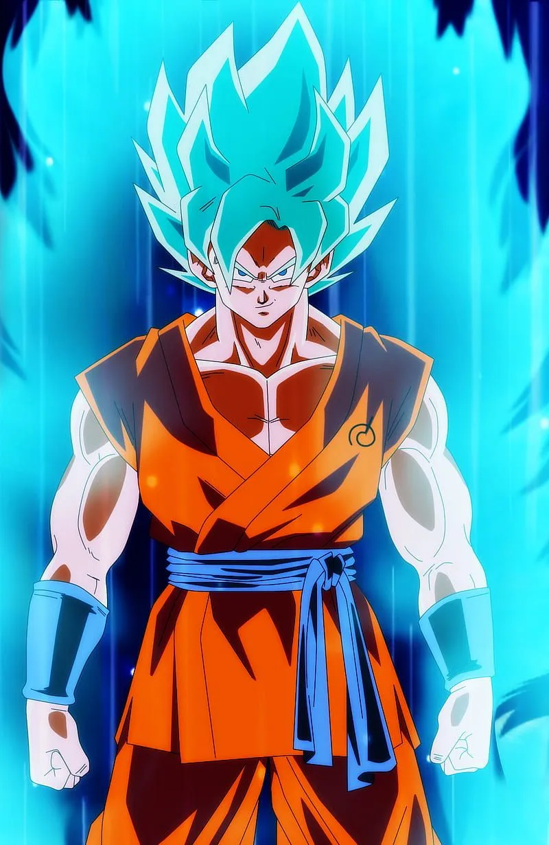 Goku ssj blue, ball, dragon, super, HD phone wallpaper