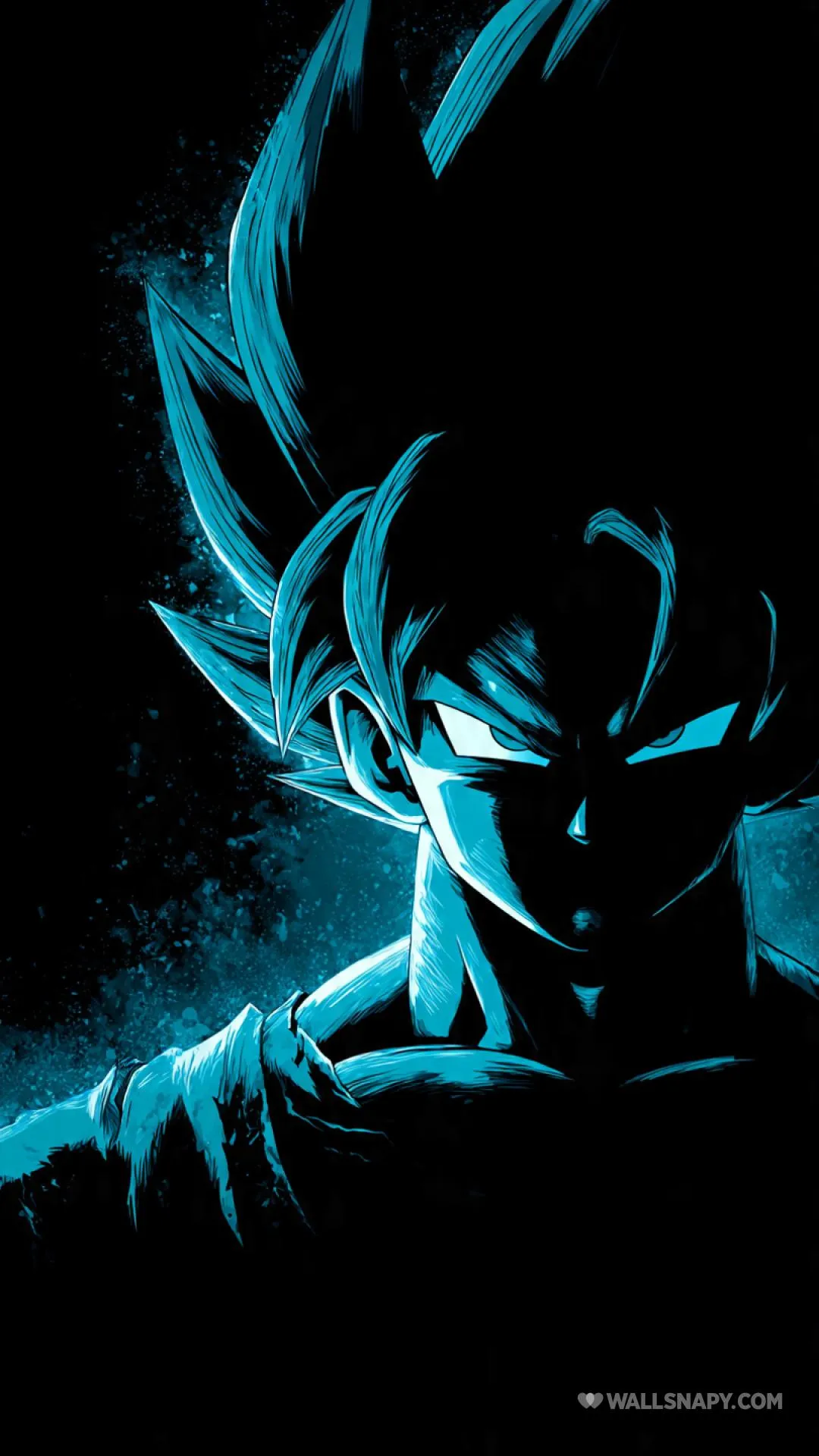 Super saiyan blue goku dark mode anime wallpaper
