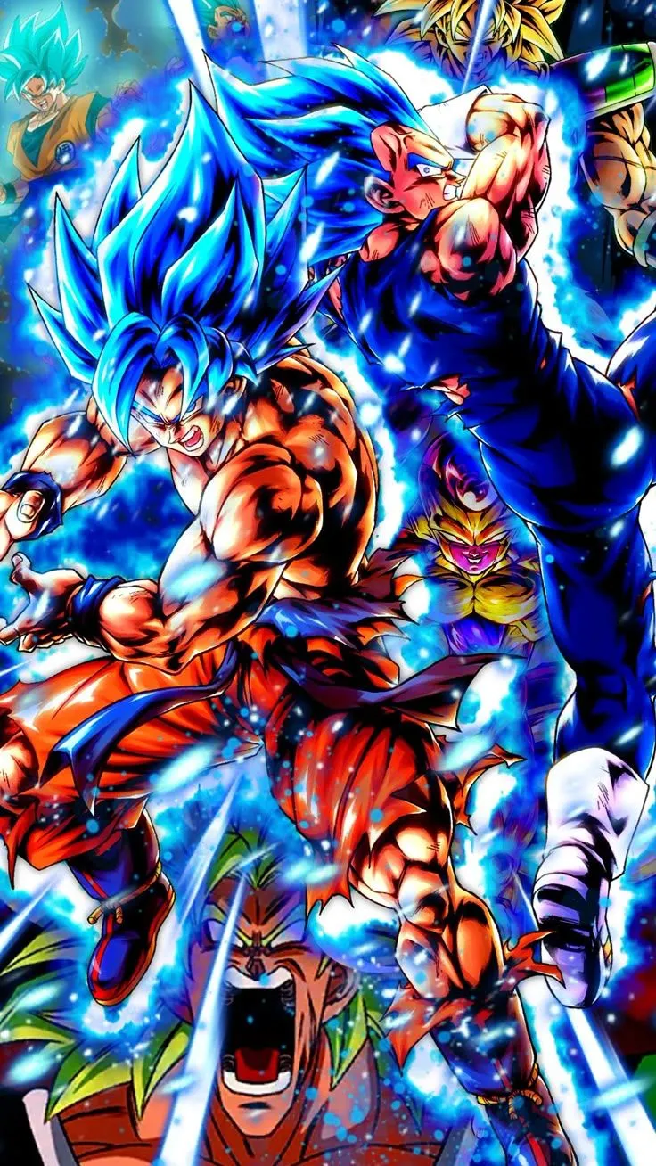 Super Saiyan Blue Goku and Vegeta