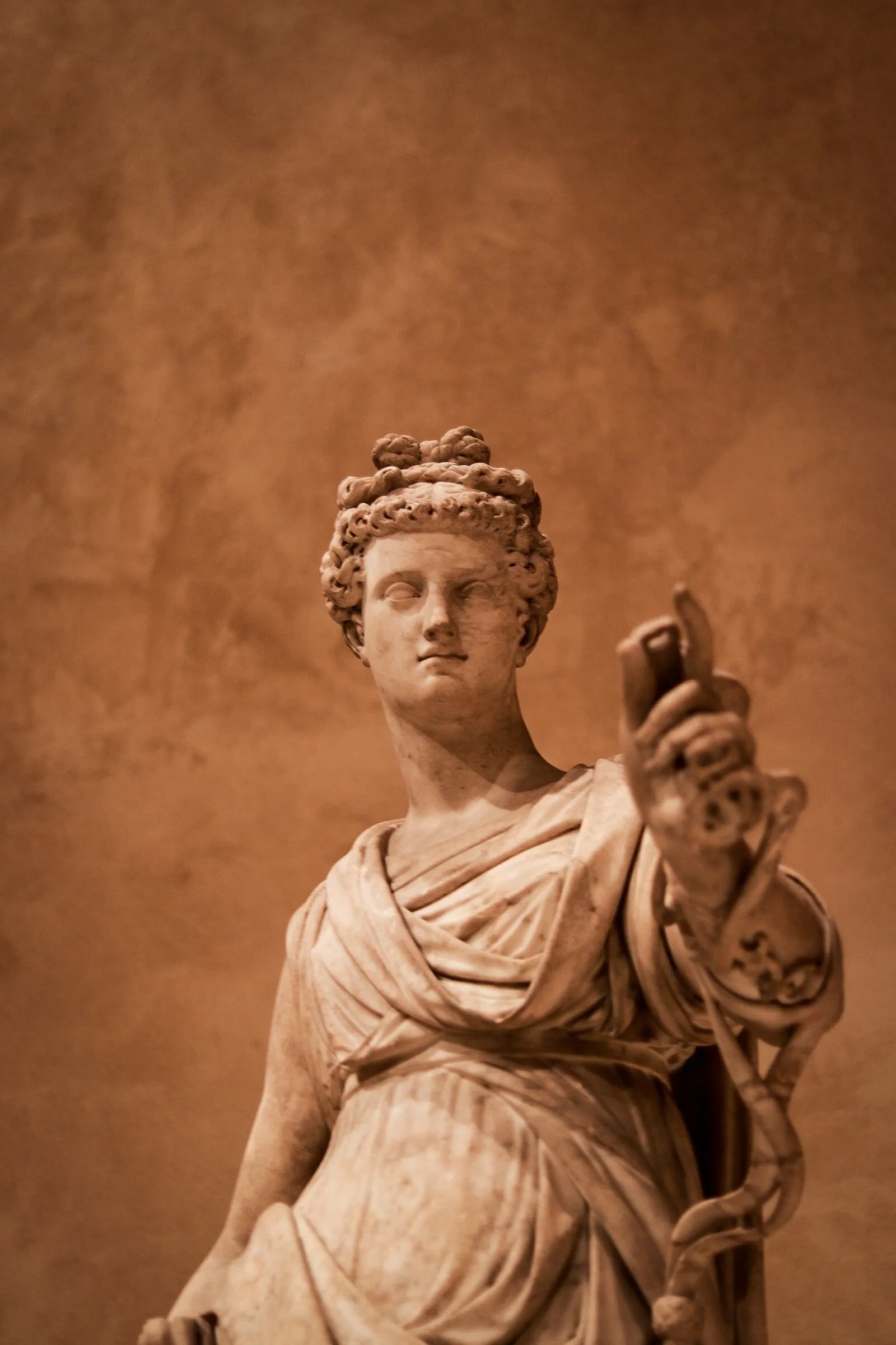 Portrait, Museum, Bokeh, New York City, Greek Mythology, Sculpture HD Phone Wallpaper