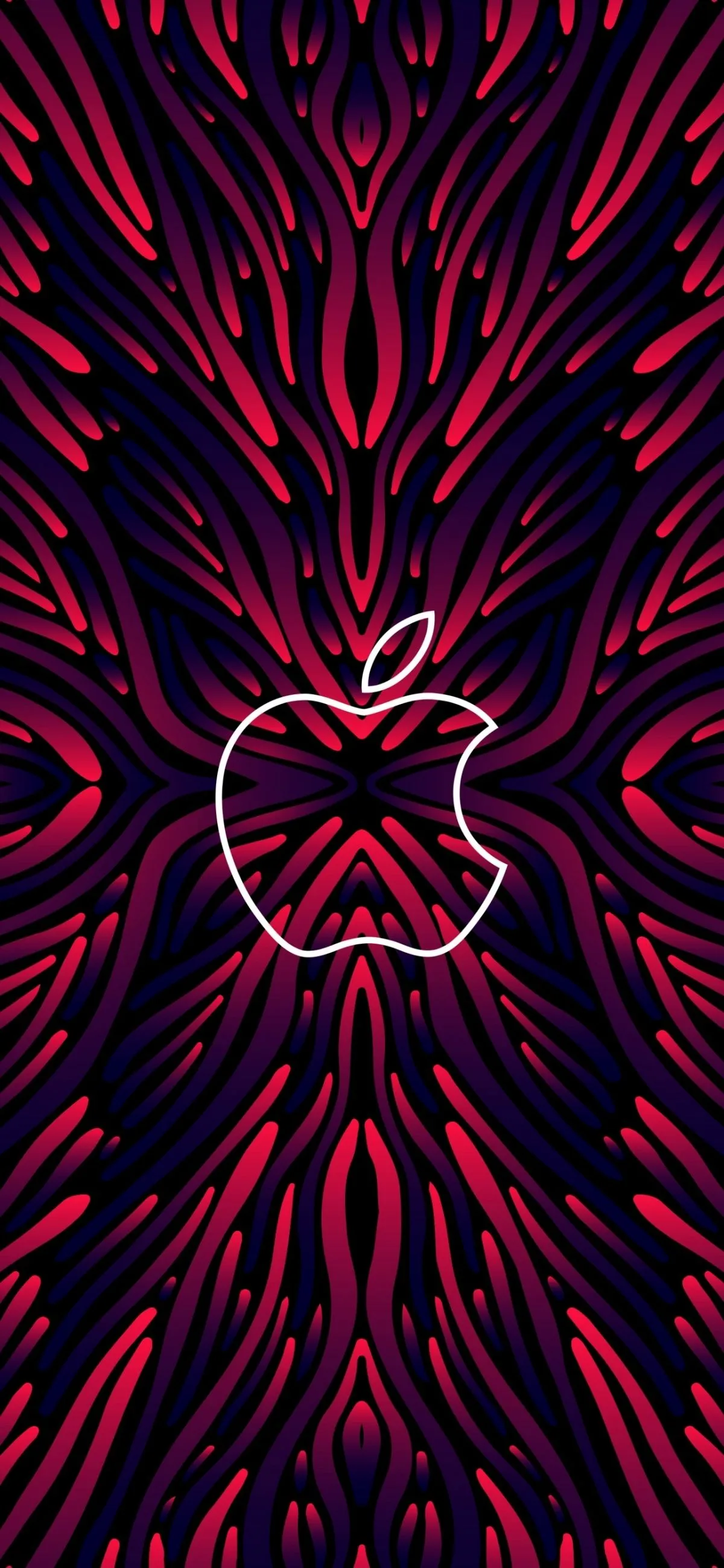 Artistic Red Apple Logo Inspired Background