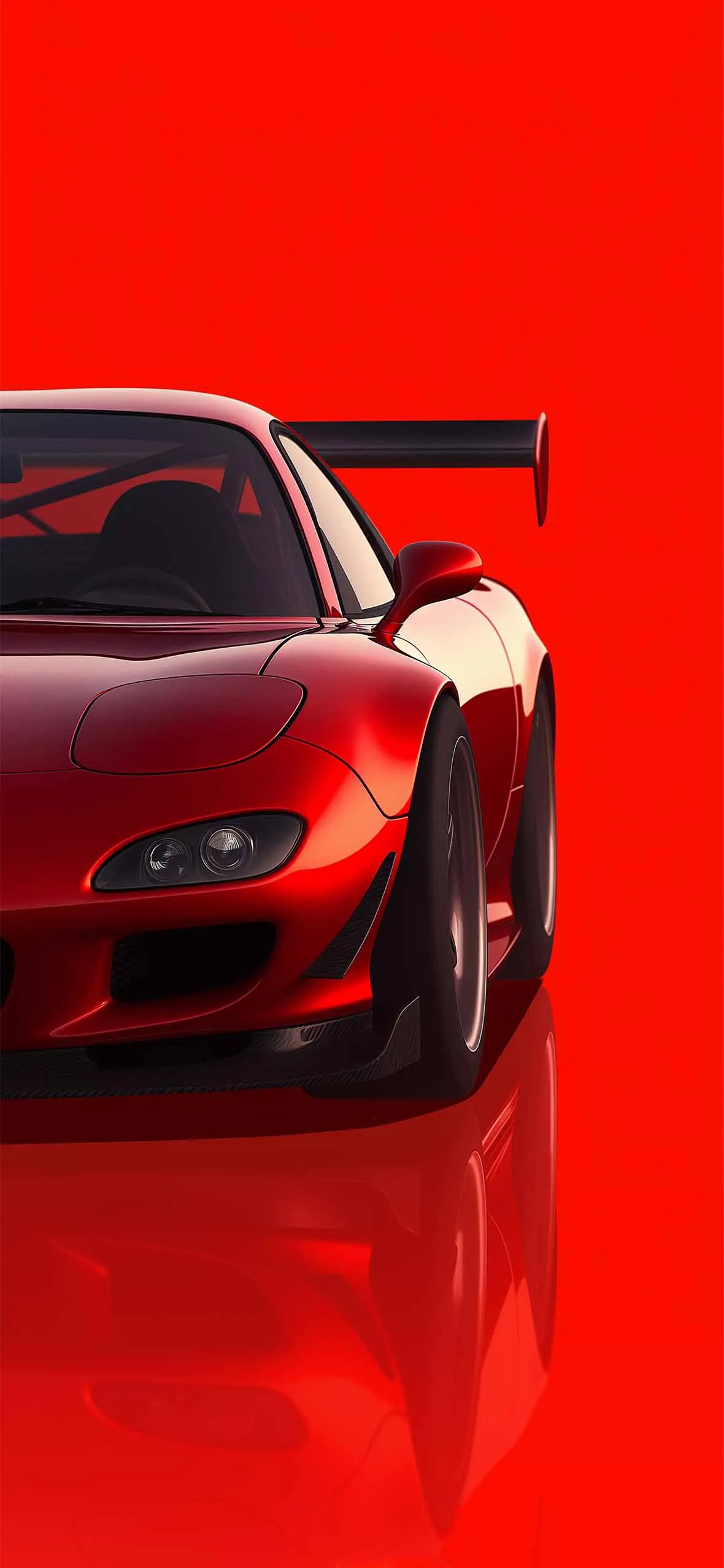 Cool Red Mazda Minimalist Wallpaper Wallpaper HD