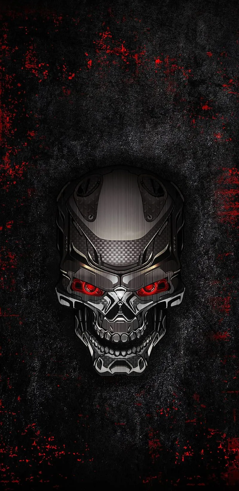 Evil Cyborg, blood, cool, red, HD phone wallpaper