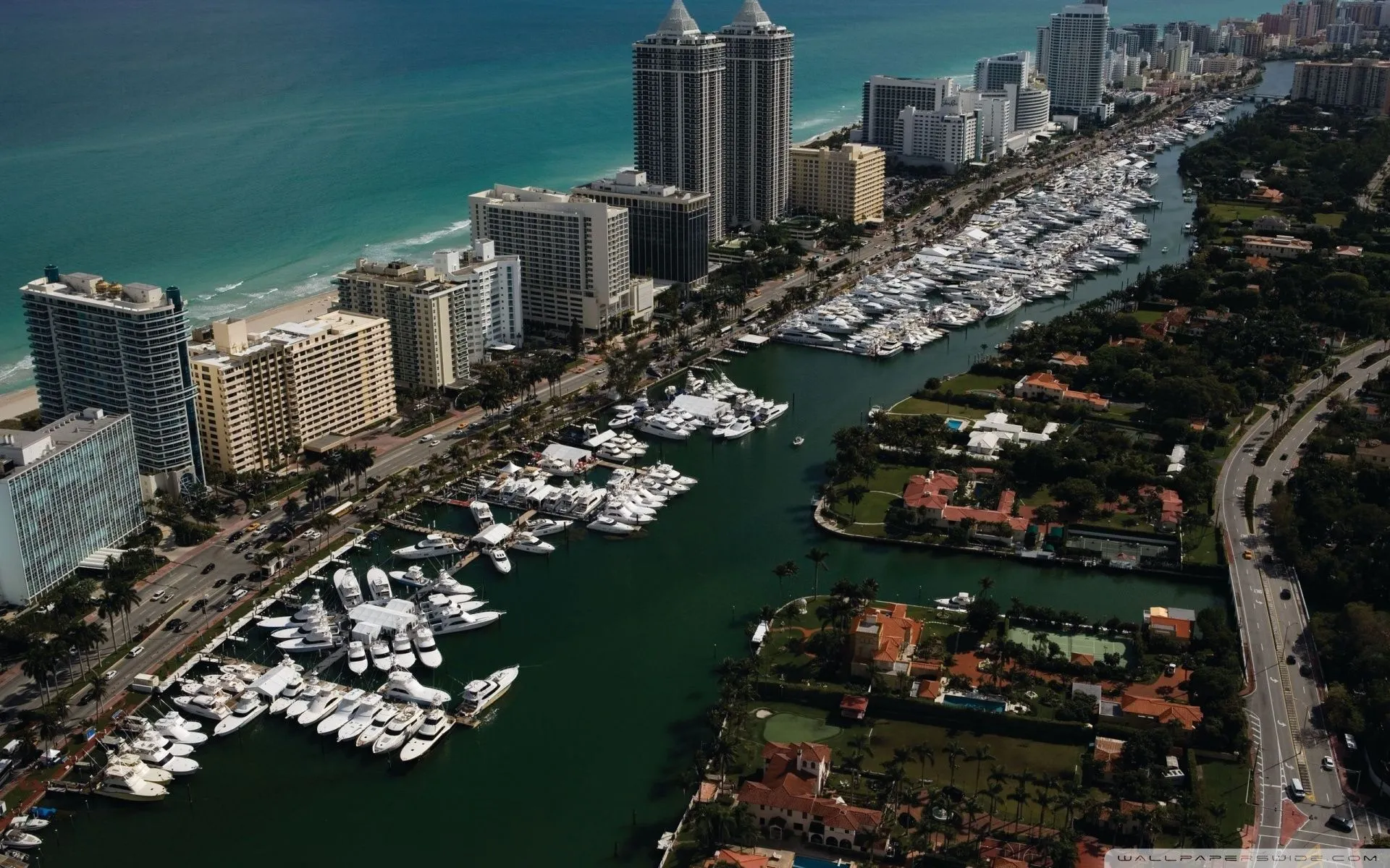 Yachts, Miami, Florida 4K UHD Wallpaper for UltraHD Desktop and TV, Dual Monitor, Smartphone and Tablet Devices