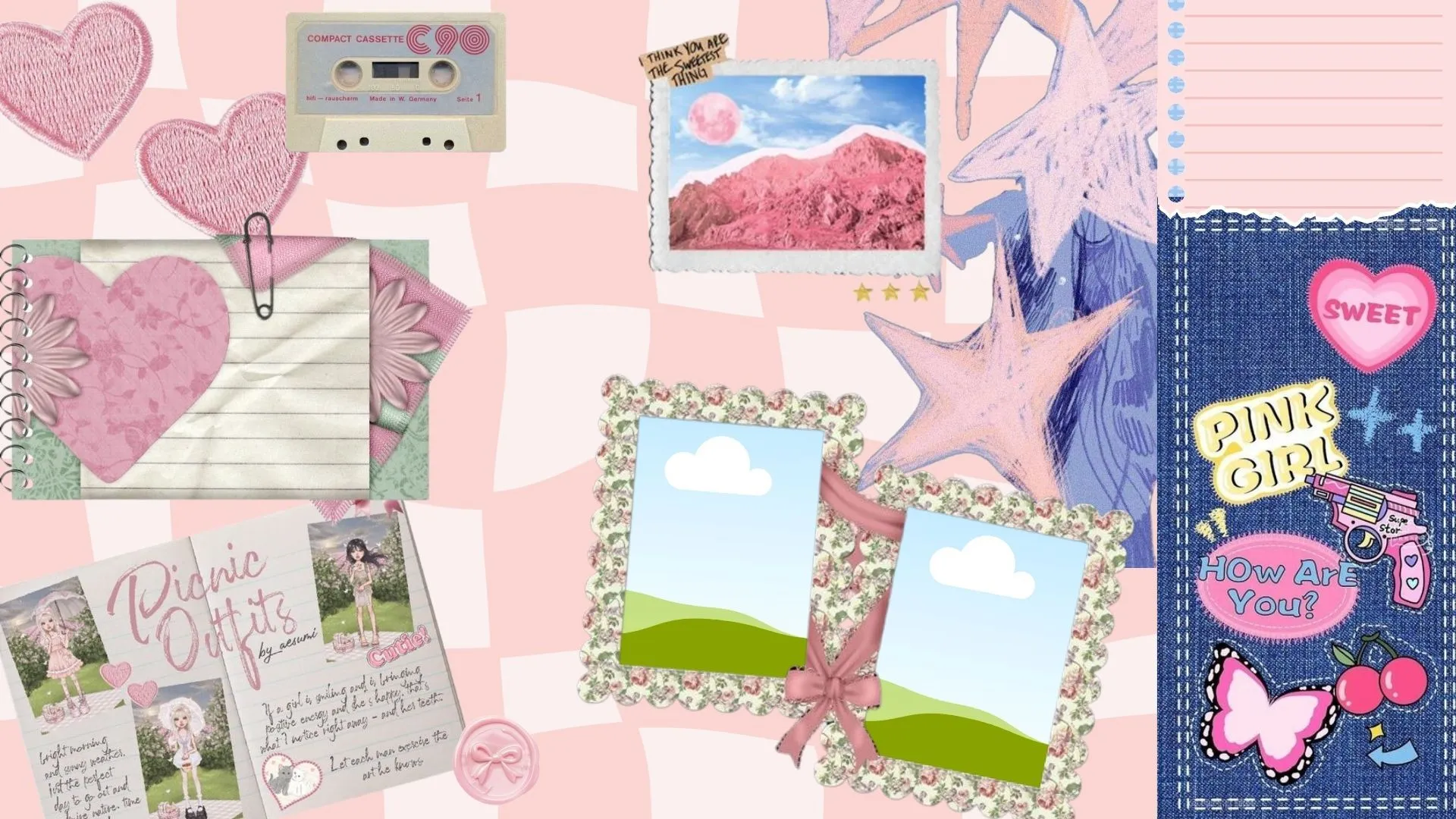 Cute Pink Desktop IPad Wallpaper By Francesclairebautista