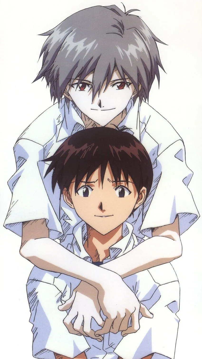 Neon Genesis Evangelion Shinji Ikari Kaworu Nagisa HD phone wallpaper