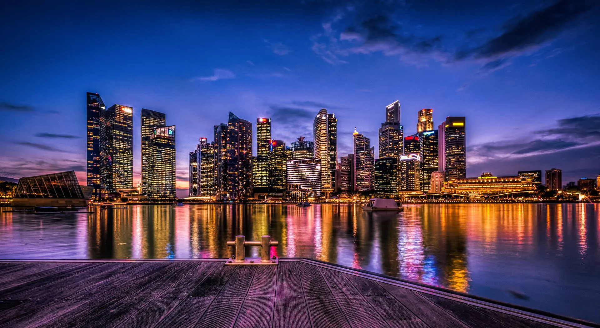 Download Singapore City Lights Wallpaper