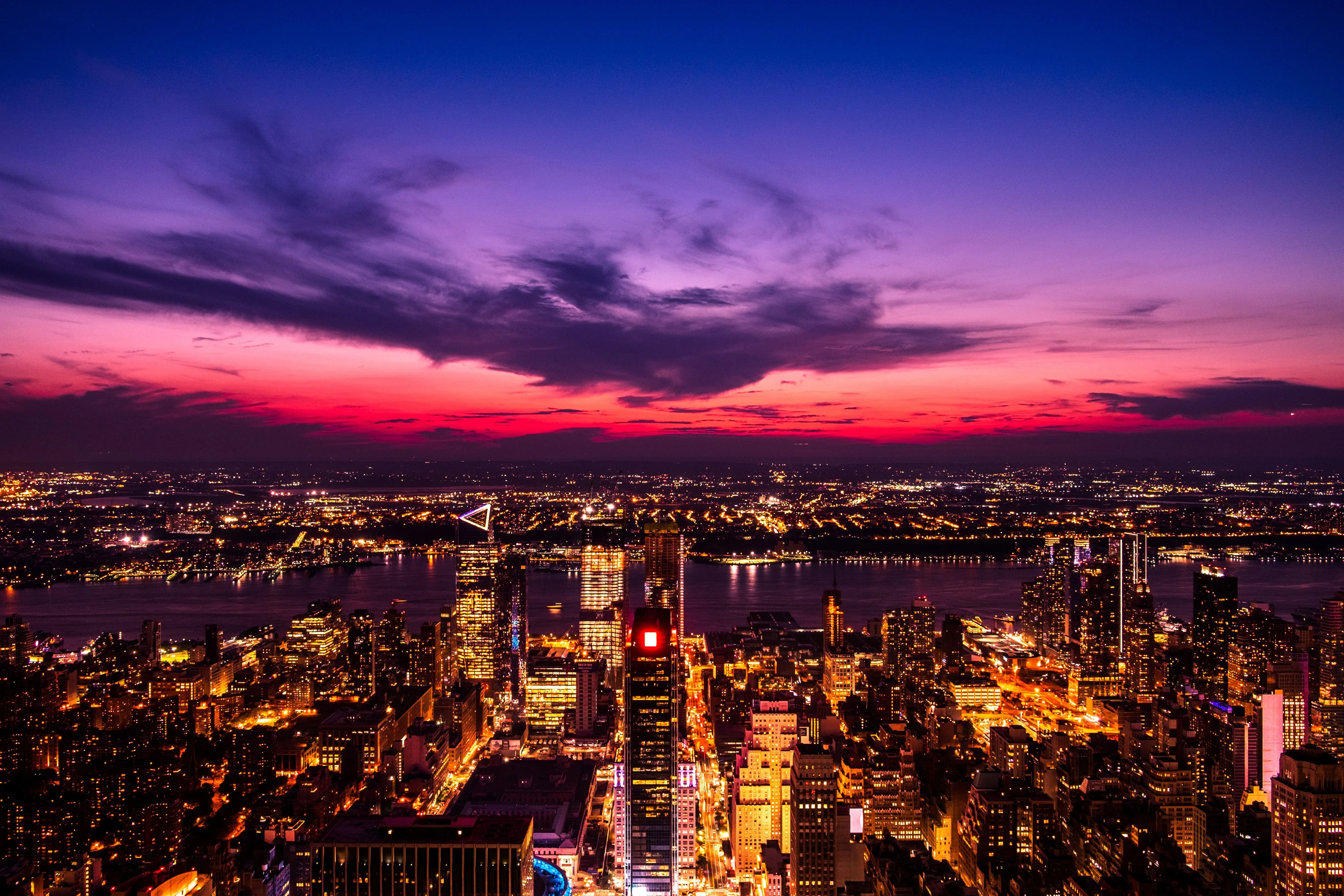 Free City Lights 4K Wallpaper & Desktop HD Background for PC