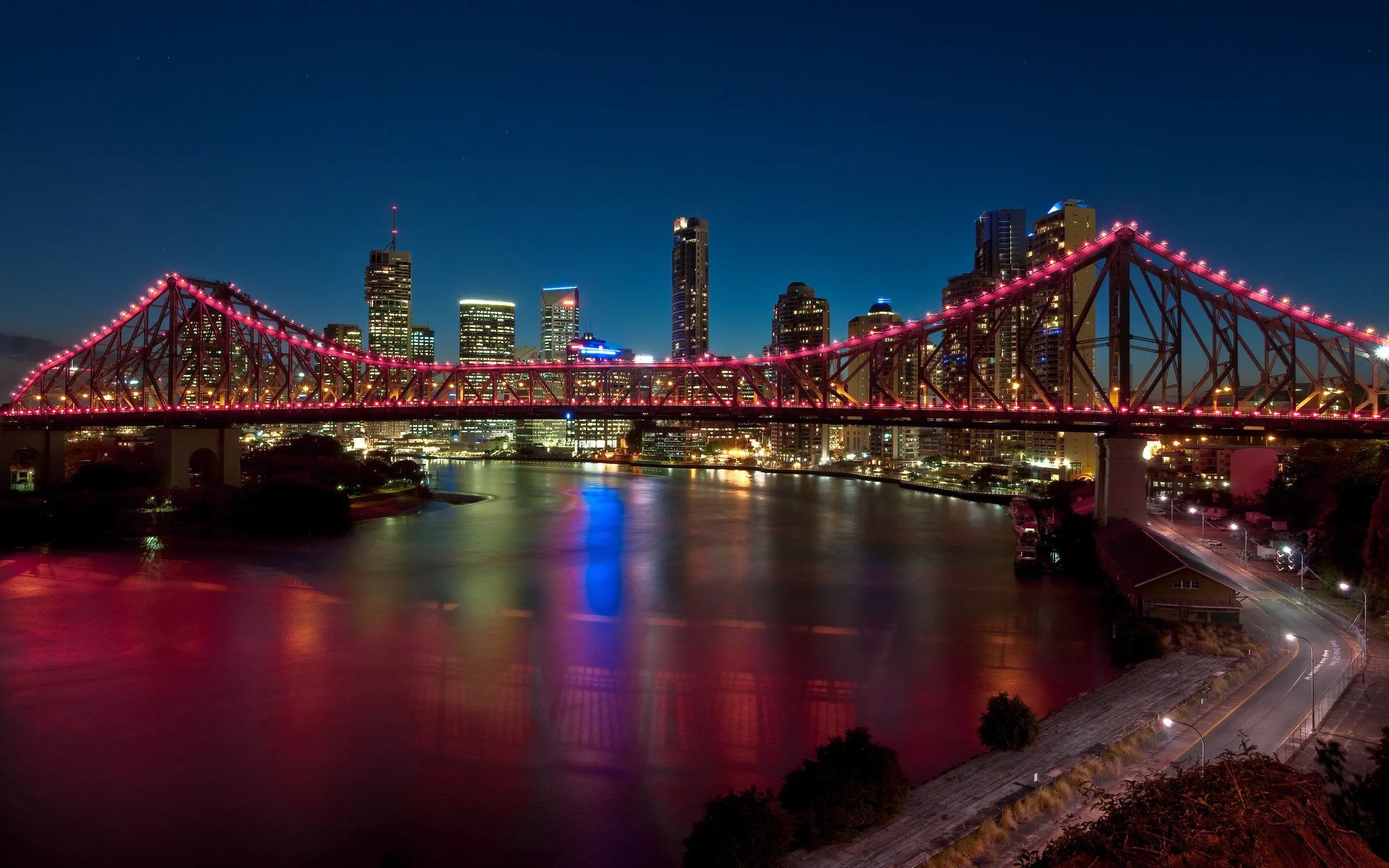 pink, City, Lights Wallpaper HD / Desktop and Mobile Background