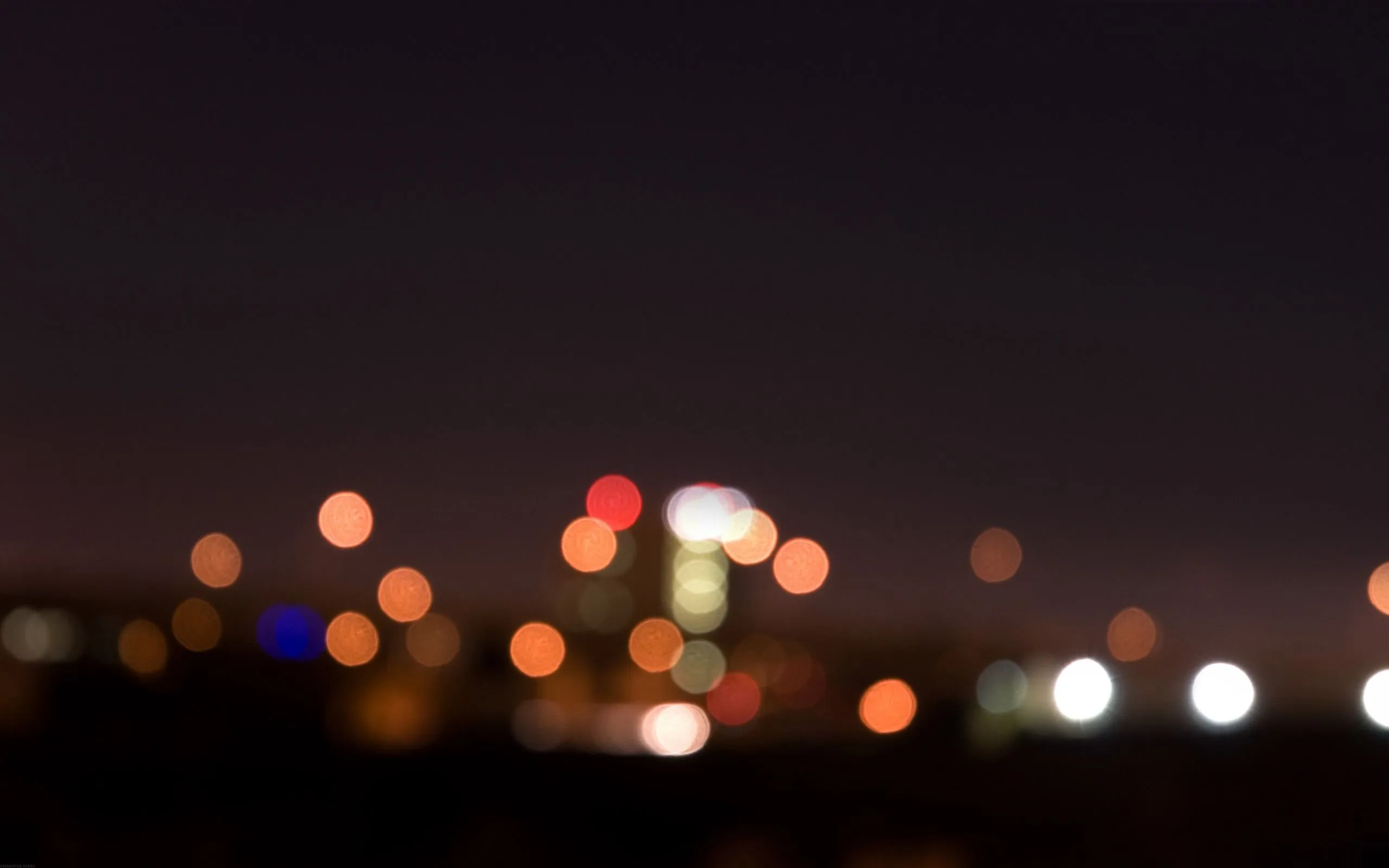 City Night Lights Bokeh City Landscape Photography Desktop Wallpaper