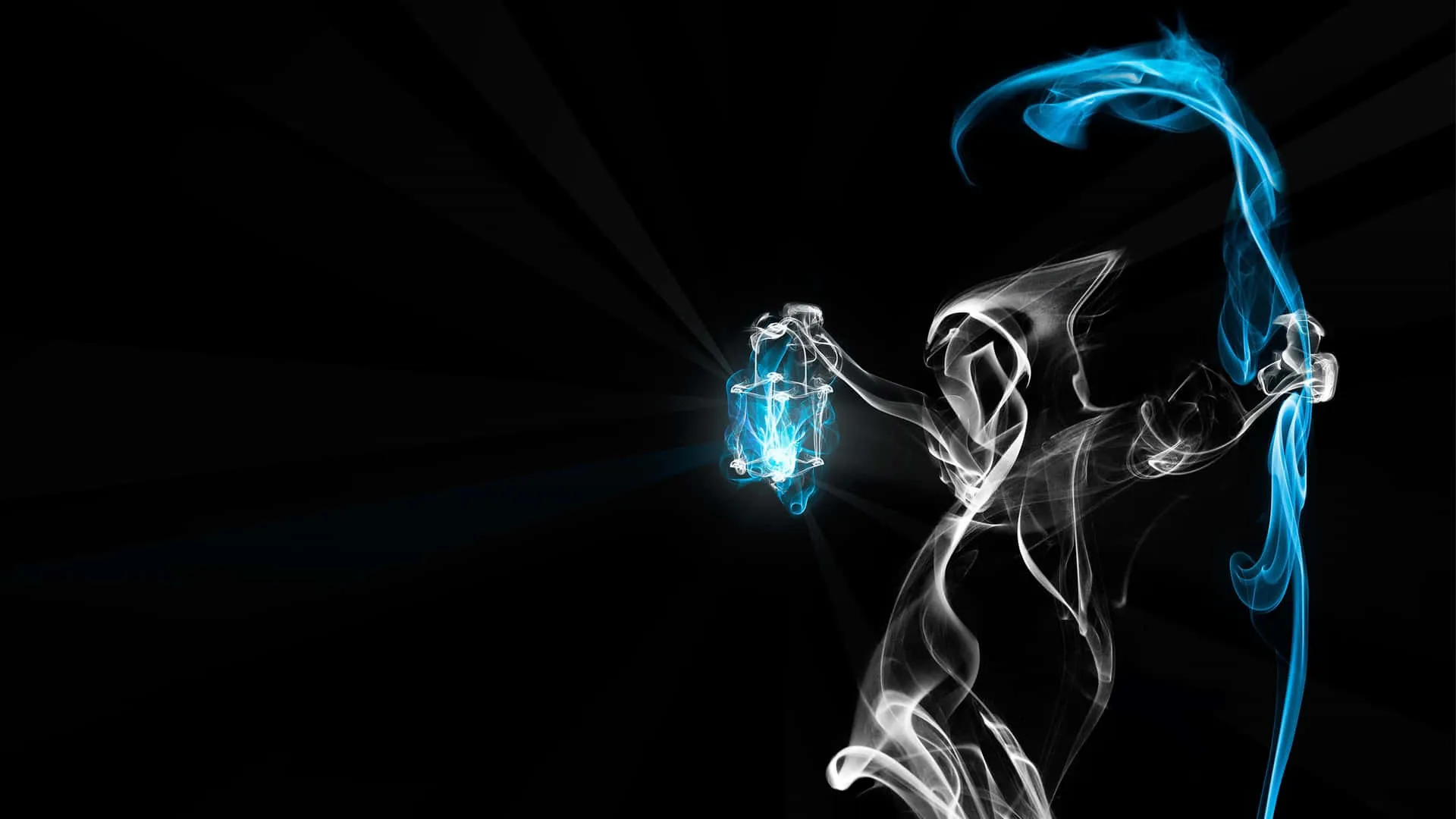 Download Darkly Ethereal Smoky Neon Wallpaper