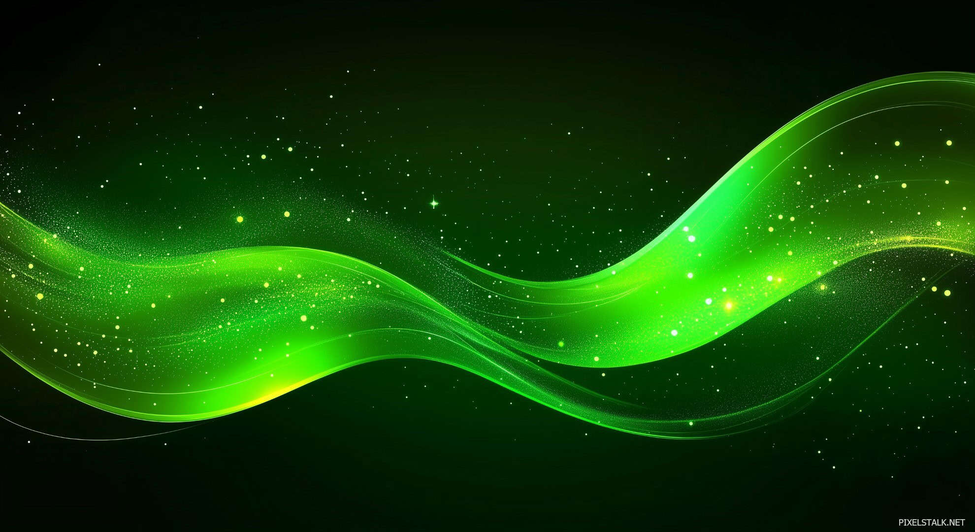 Green Neon Desktop Background