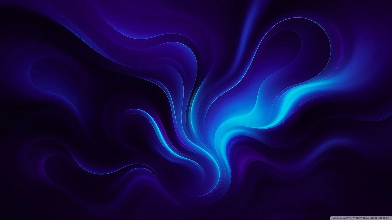 Dark Abstract Background, Neon Blue 4K UHD Wallpaper for UltraHD Desktop and TV, Widescreen and UltraWide Display, Dual Monitor, Smartphone and Tablet Devices