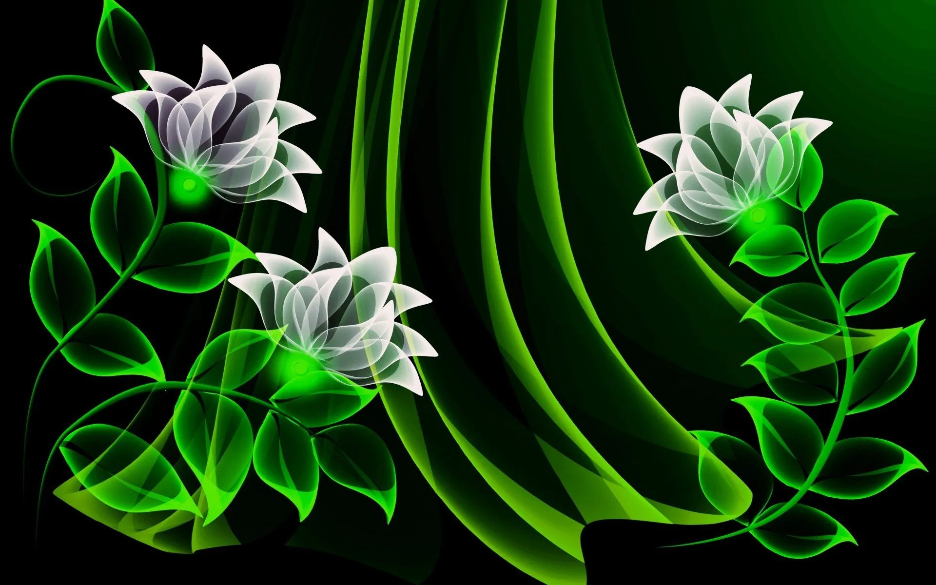 Neon Bloom Artistry Ultra HD Wallpaperx2400