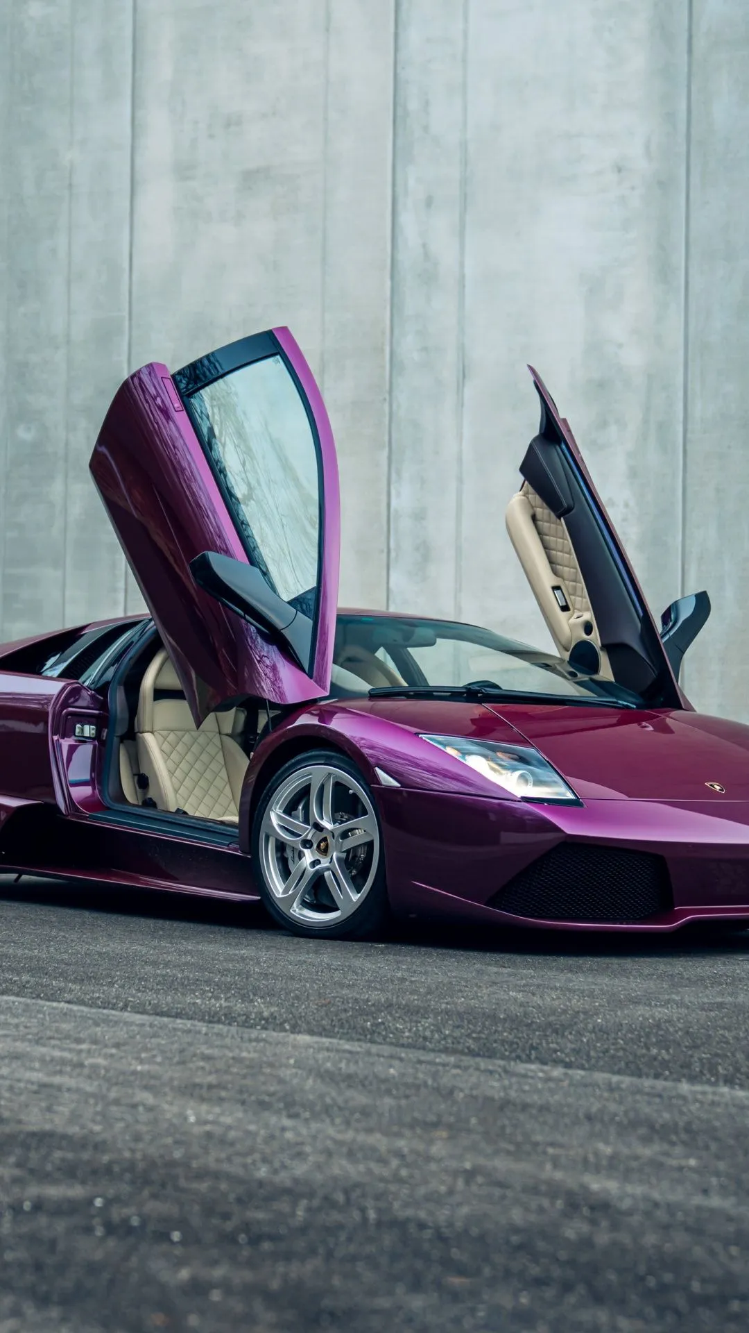 Lamborghini Murcielago LP 640 Wallpaper 4K, Sports car, Purple