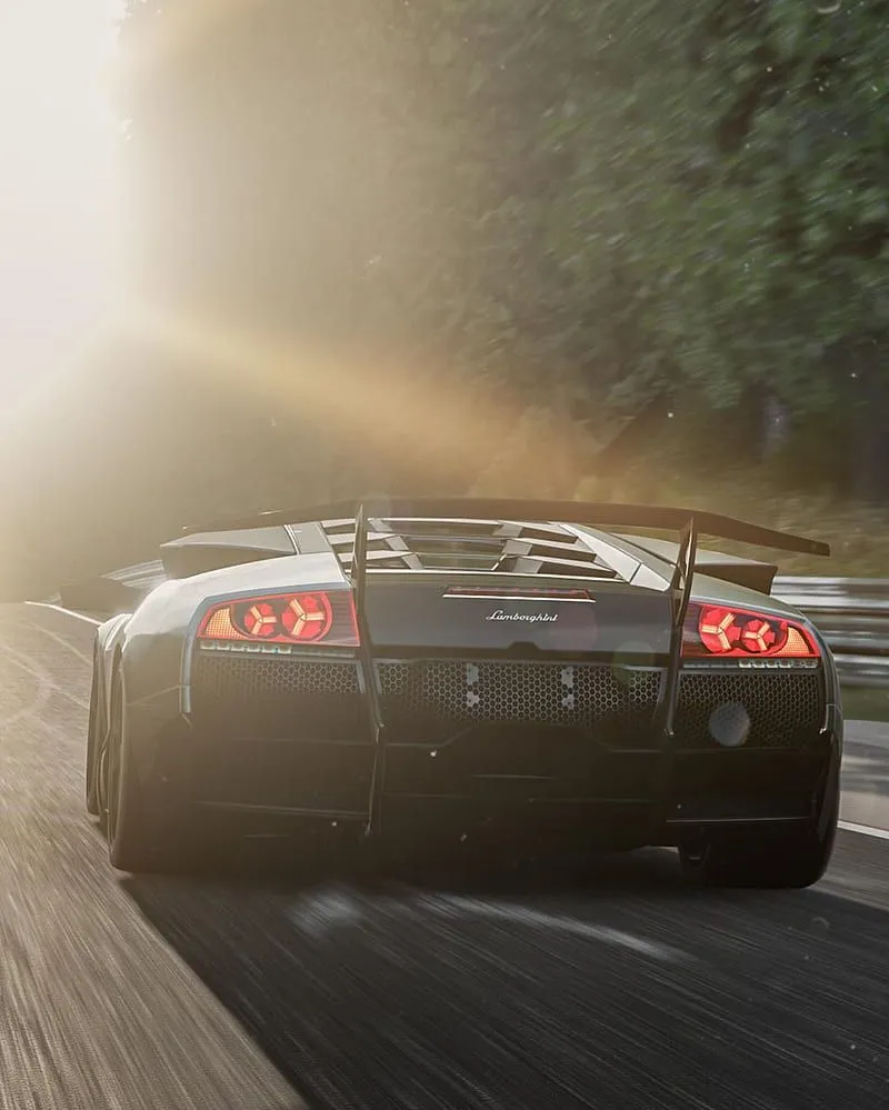 Lamborghini, lamborghini murcielago, road, yellow, HD phone wallpaper