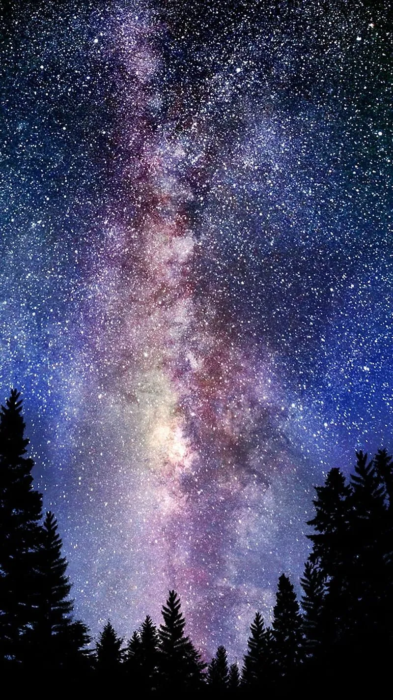 Milky Way, stars, galaxy, universe, starry, HD phone wallpaper
