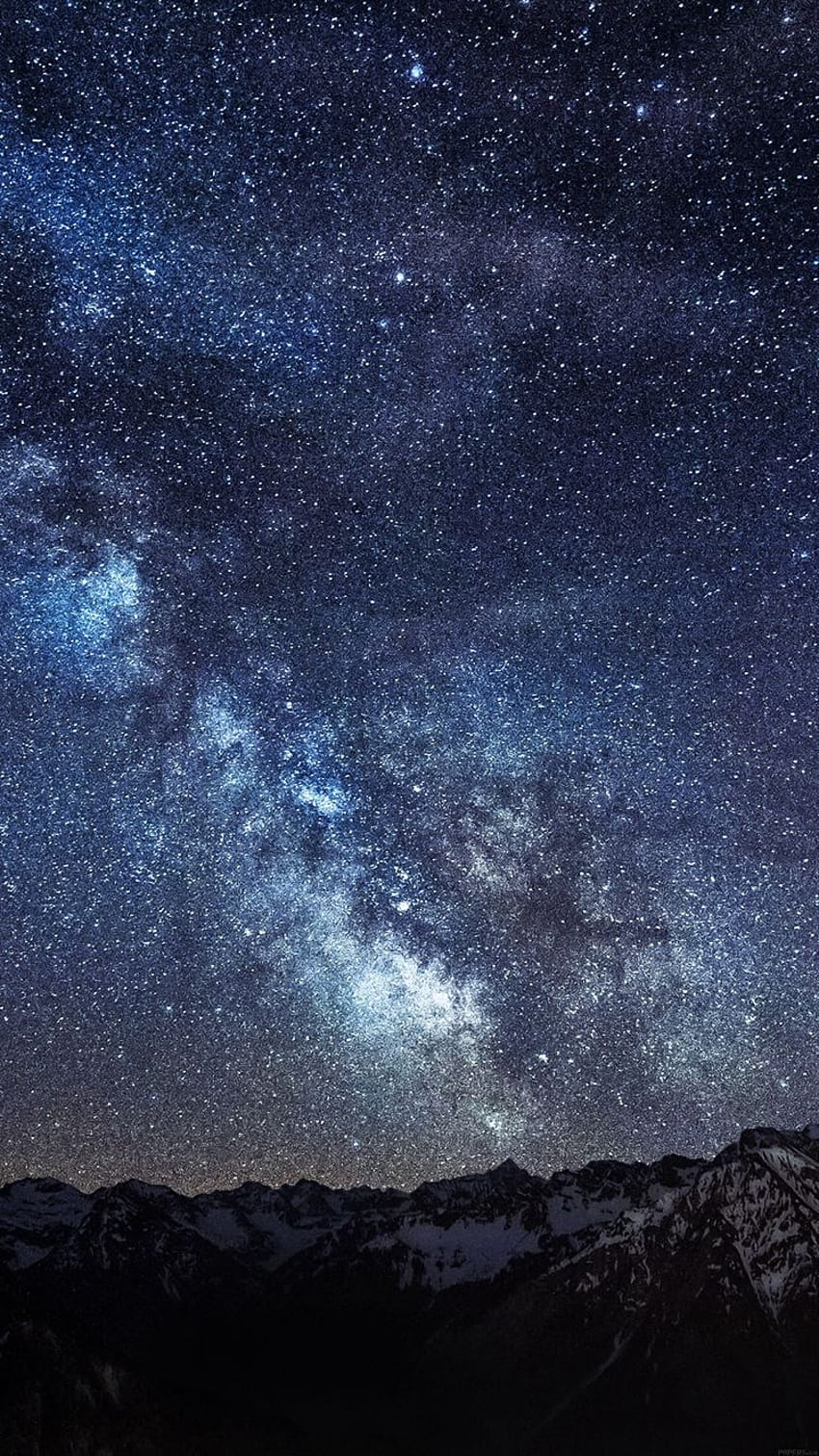 Blue star field, starfield HD phone wallpaper