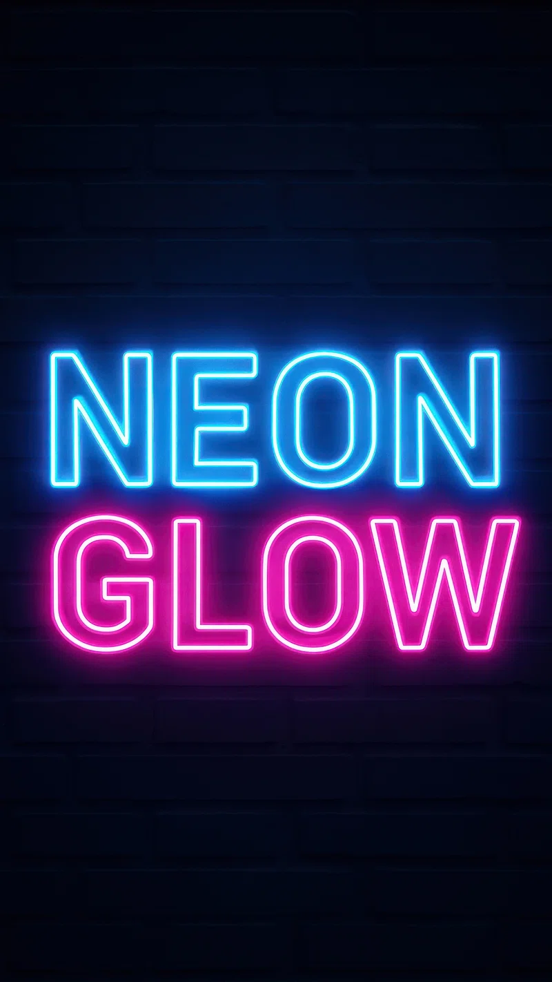 Neon sign dark bricks mobile. Free Photo Illustration