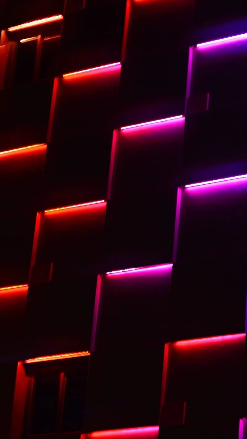 Dark Neon Lights, forms, lockscreen, background, HD phone wallpaper