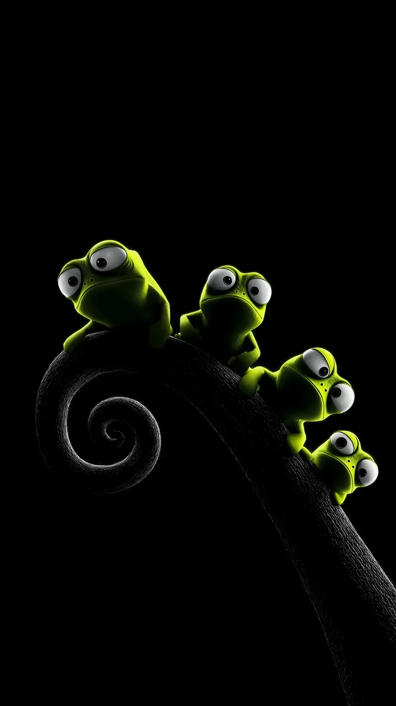 Minimal Dark Reptile Aesthetic Phone Wallpaper