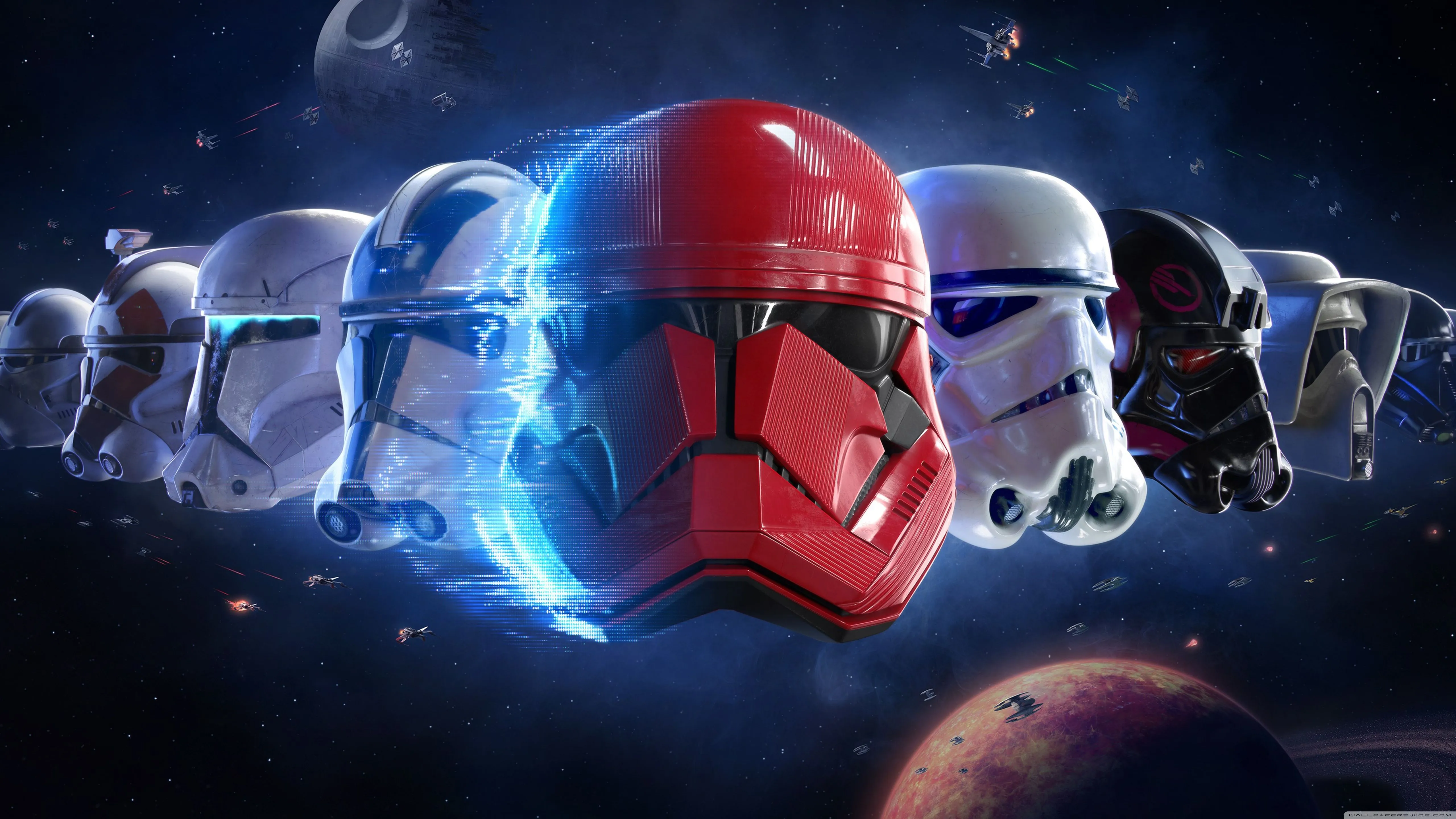 Star Wars Trooper Helmet 4K UHD Wallpaper for UltraHD Desktop and TV, Widescreen and UltraWide Display, Dual Monitor, Smartphone and Tablet Devices