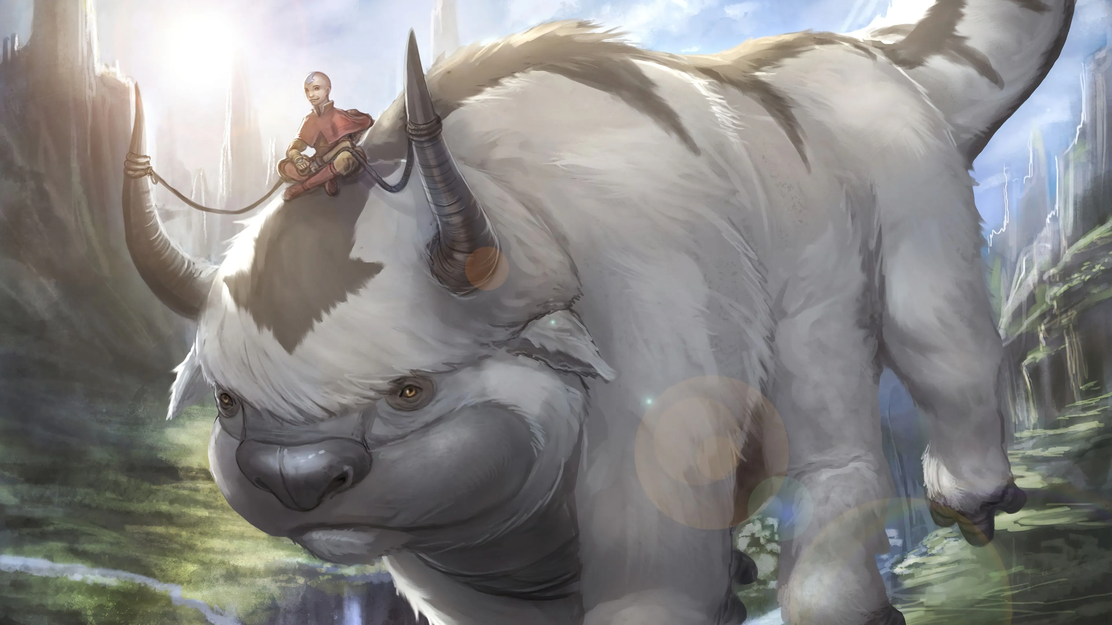 Aang And Appa From The Last Airbender In 4K HD Wallpaper