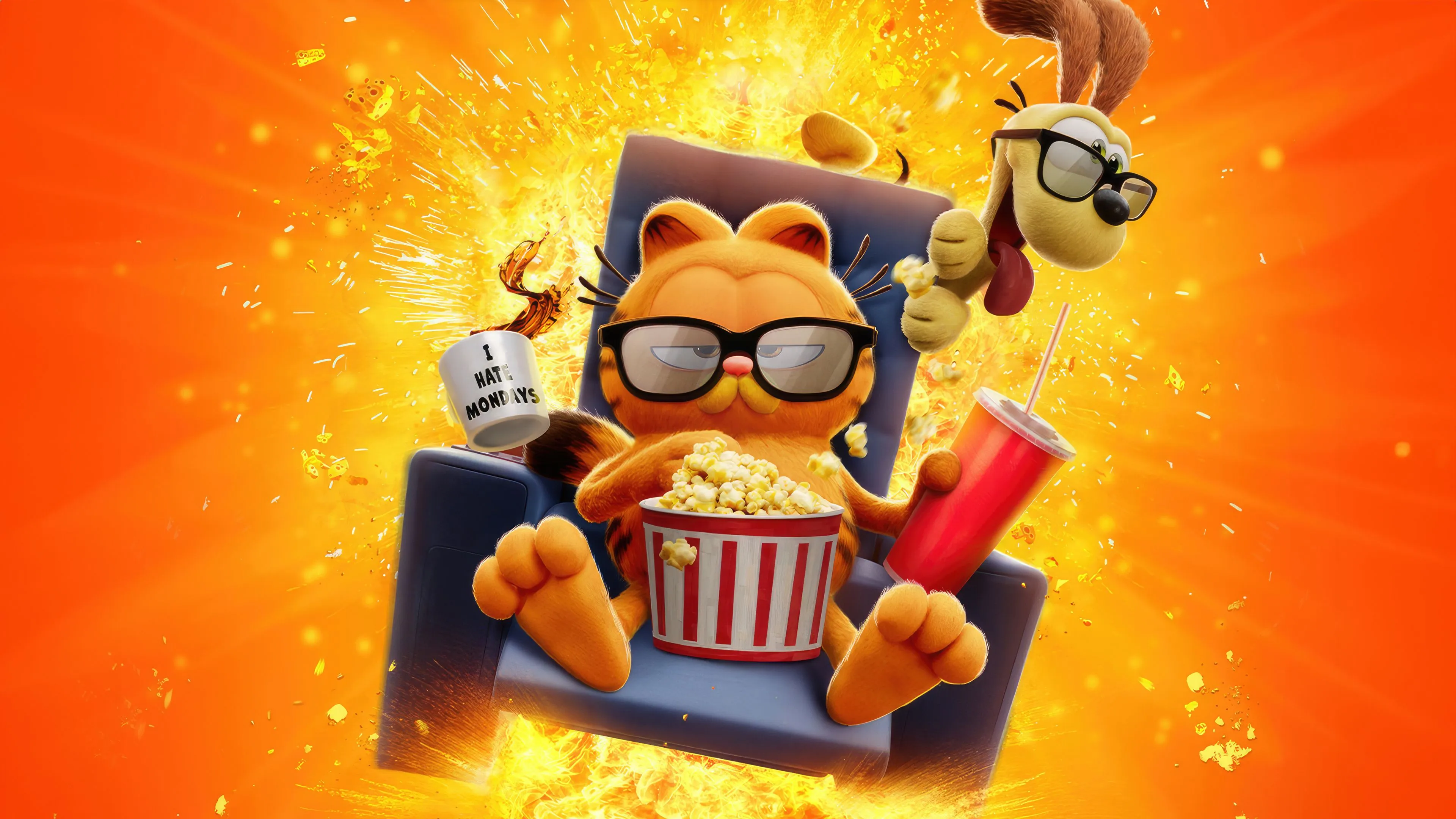 The Garfield Movie 2024 Poster Wallpaper, HD Movies Wallpaper, 4k Wallpaper Image, Background, Photos and Picture
