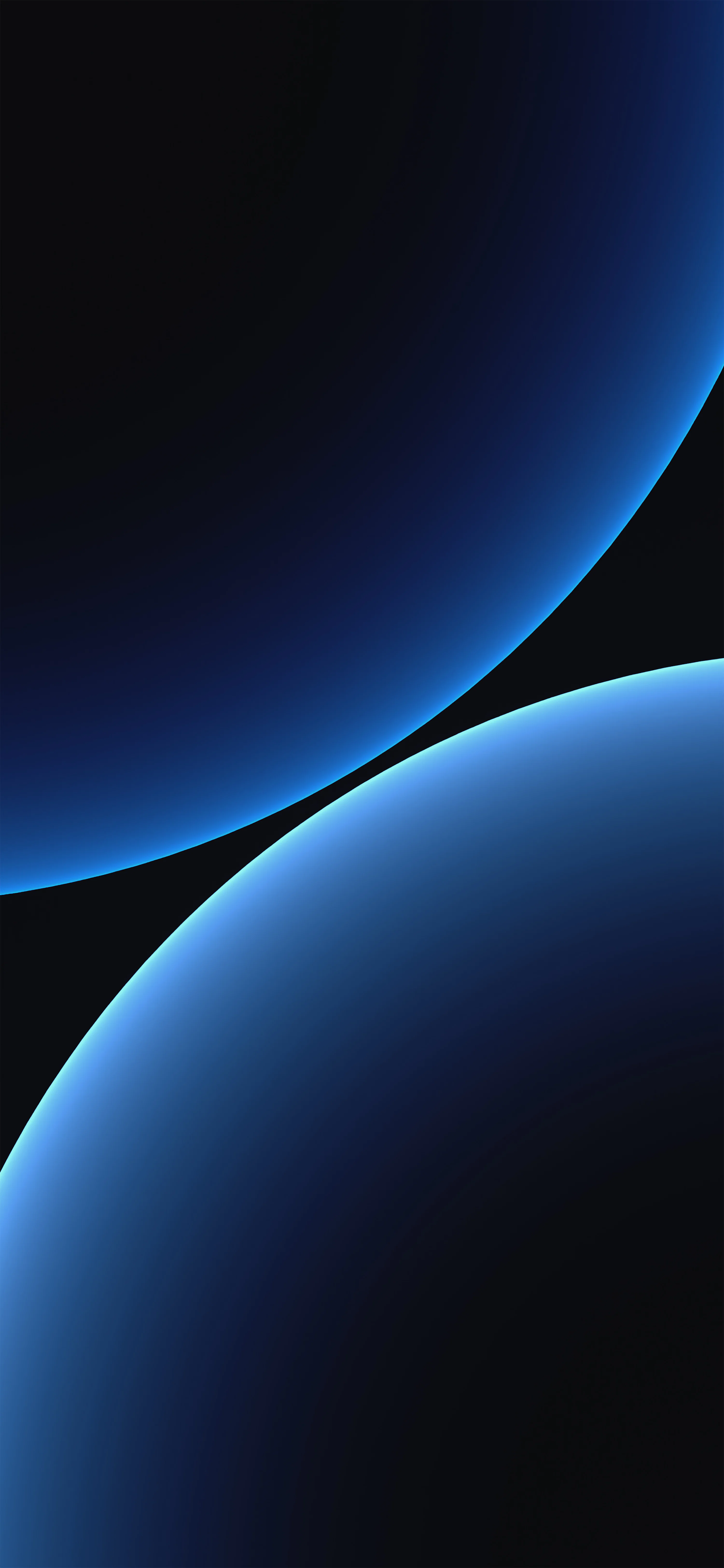 A black background with a blue swirl photo