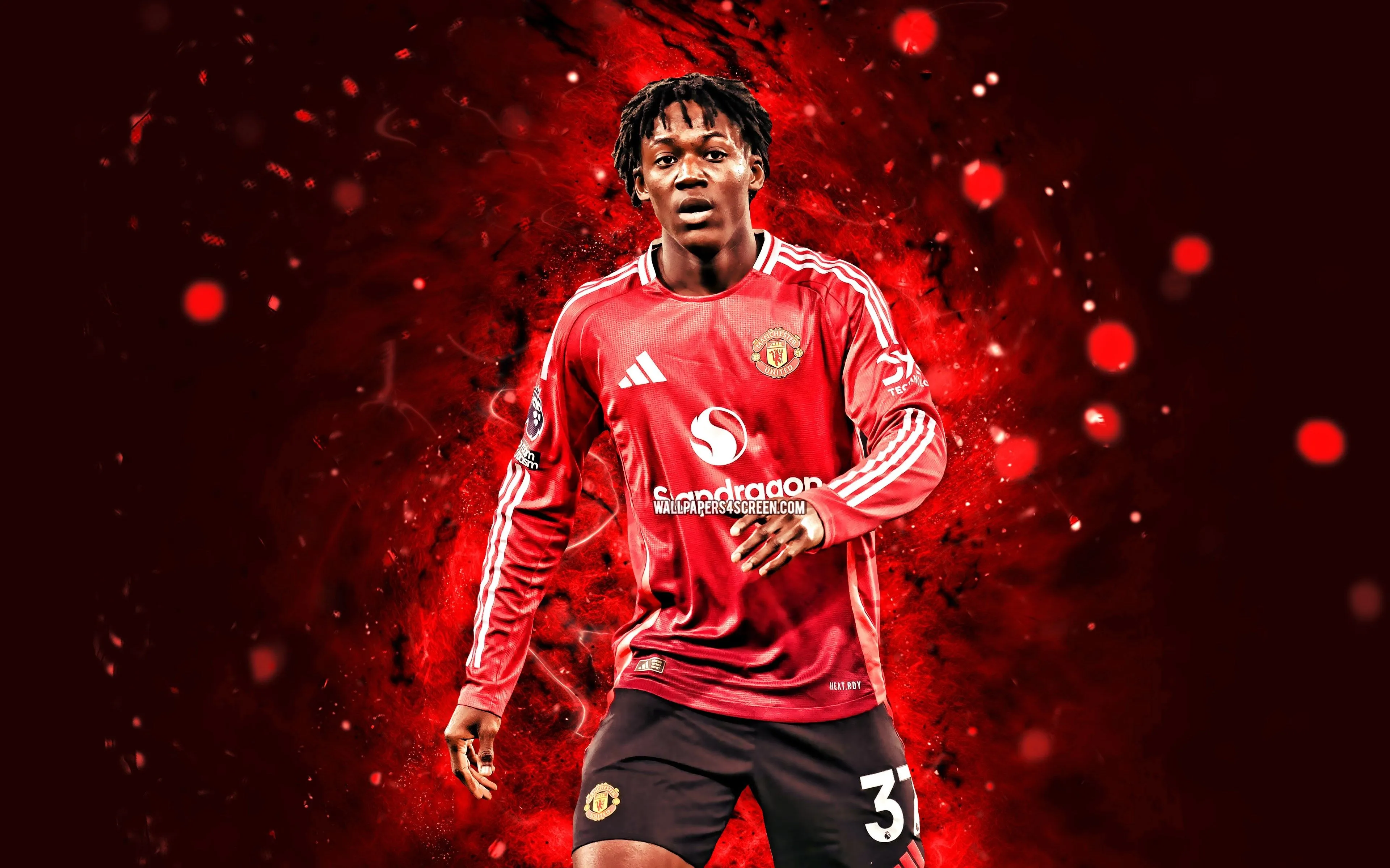 Wallpaper football, soccer, Manchester United, Mainoo, Kobbie Mainoo, Kobbie for mobile and desktop, section спорт, resolution 3840x2400