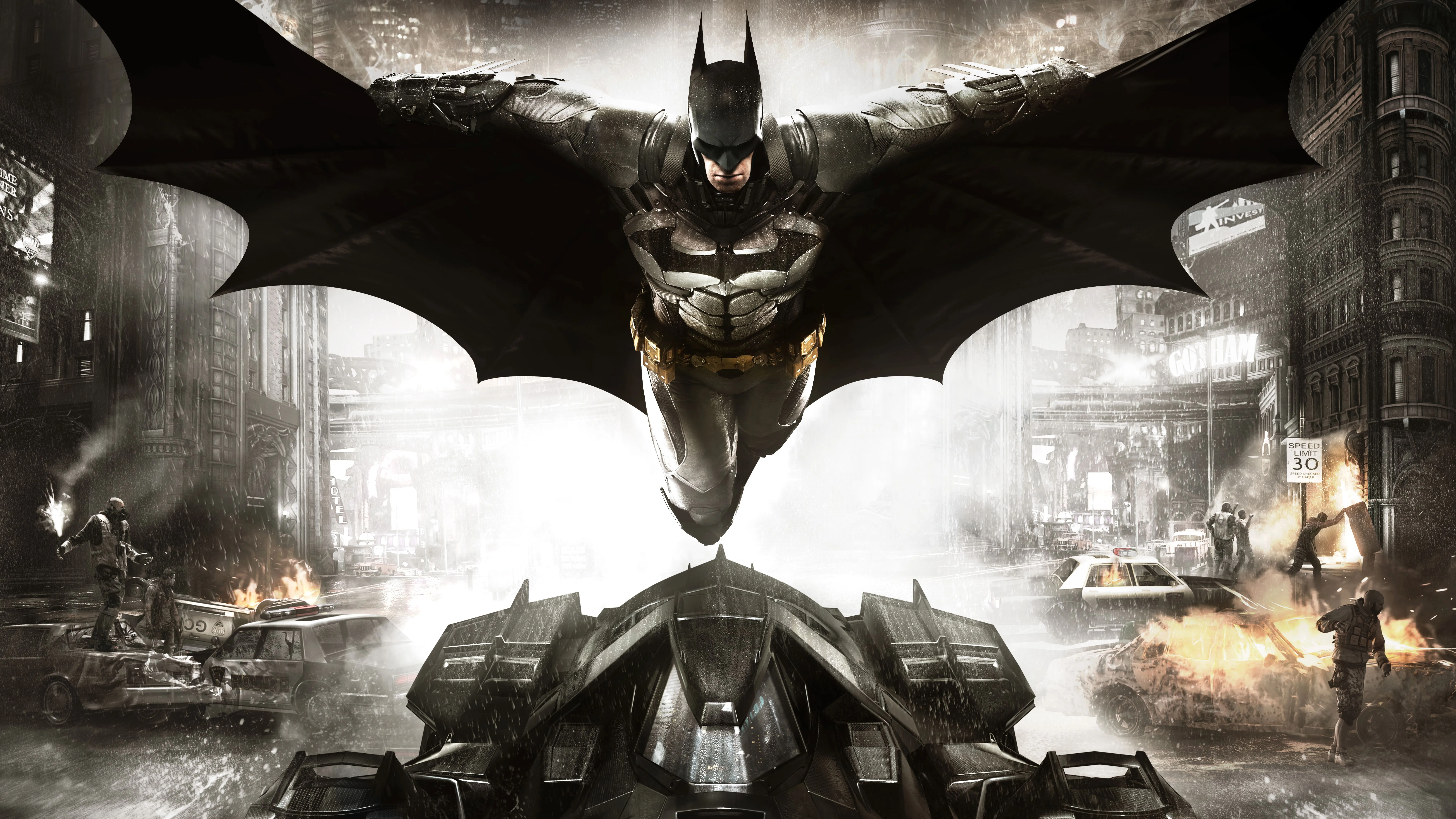 Wallpaper Batman Arkham Knight, Batman, Batman Arkham Origins, Rocksteady Studios, Arkham Knight, Background Free Image