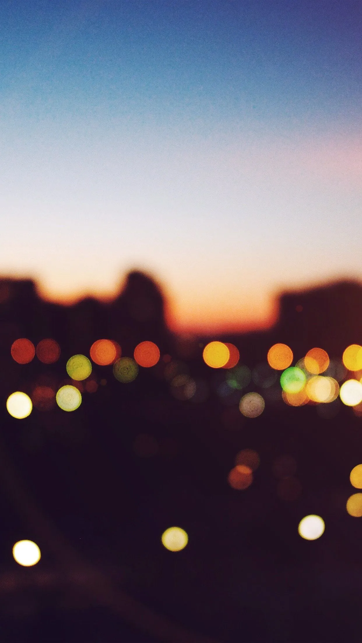 iPhone X wallpaper. light bokeh sunset city flare