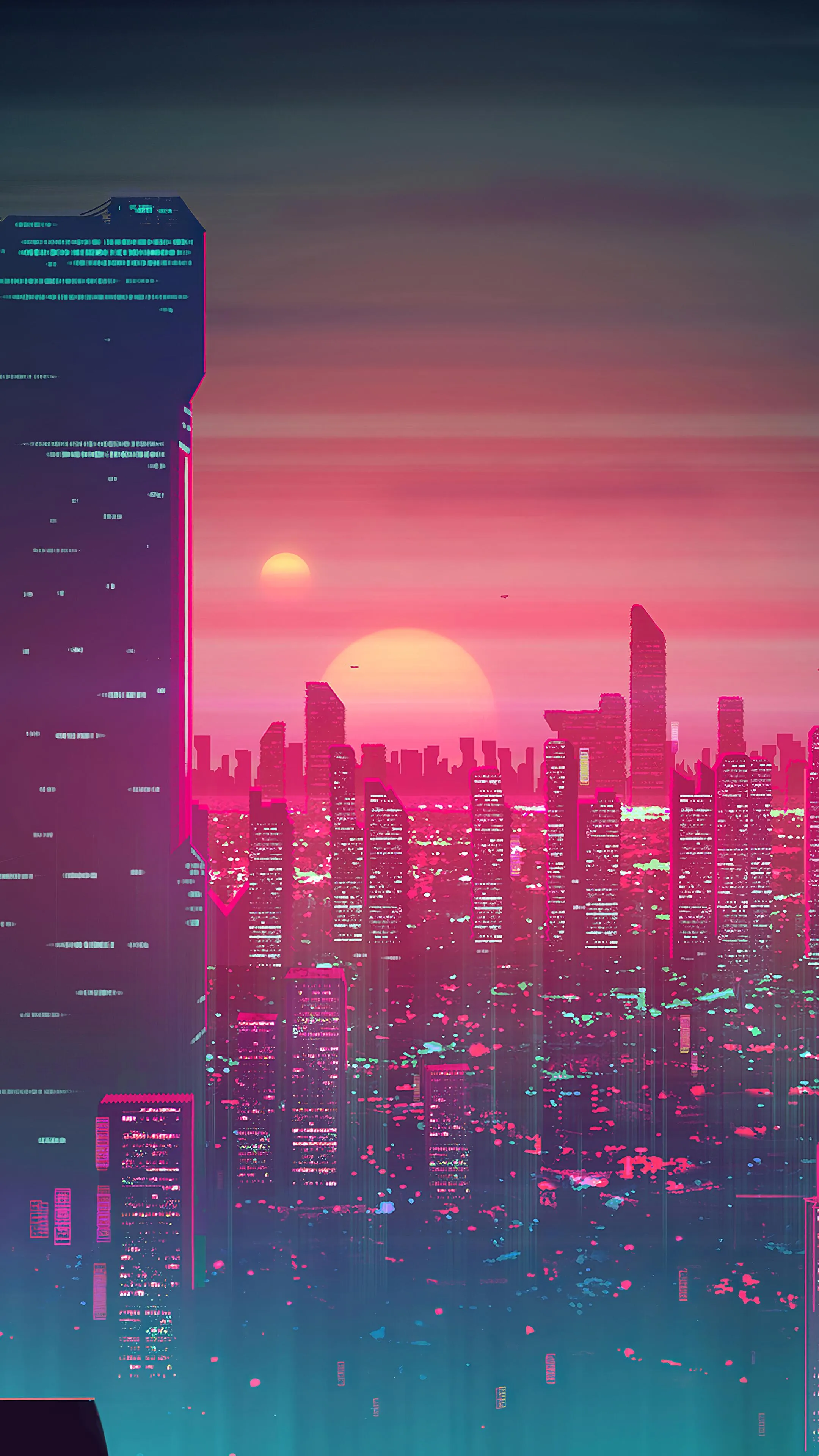 City Sunset iPhone Wallpaper