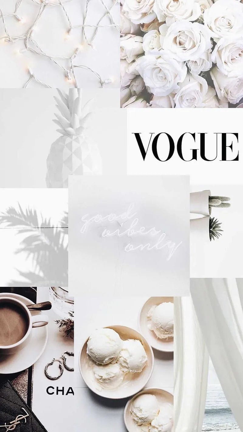 White Aesthetic, Simple Plant Aesthetic, HD phone wallpaper