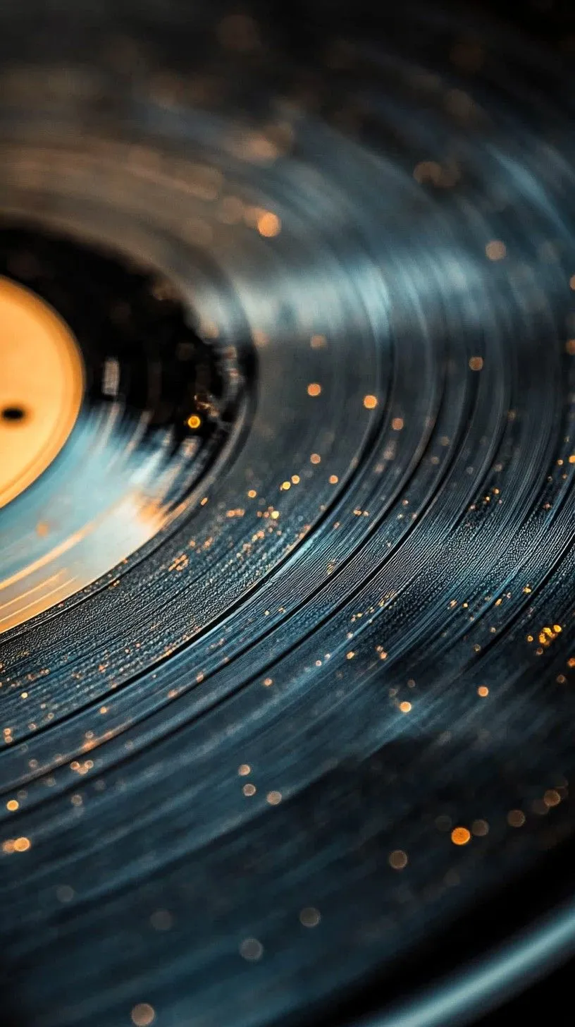 Free Glittering Vinyl Record Image, Record, Music