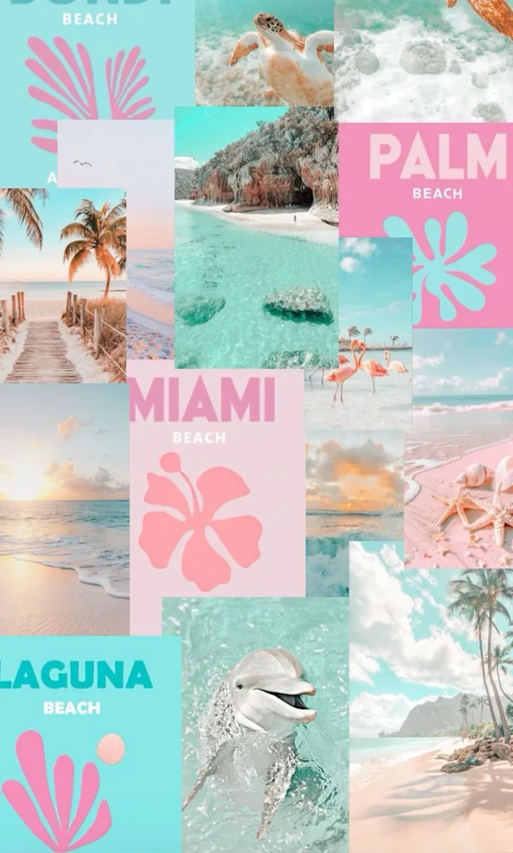 Preppy beach wallpaper!