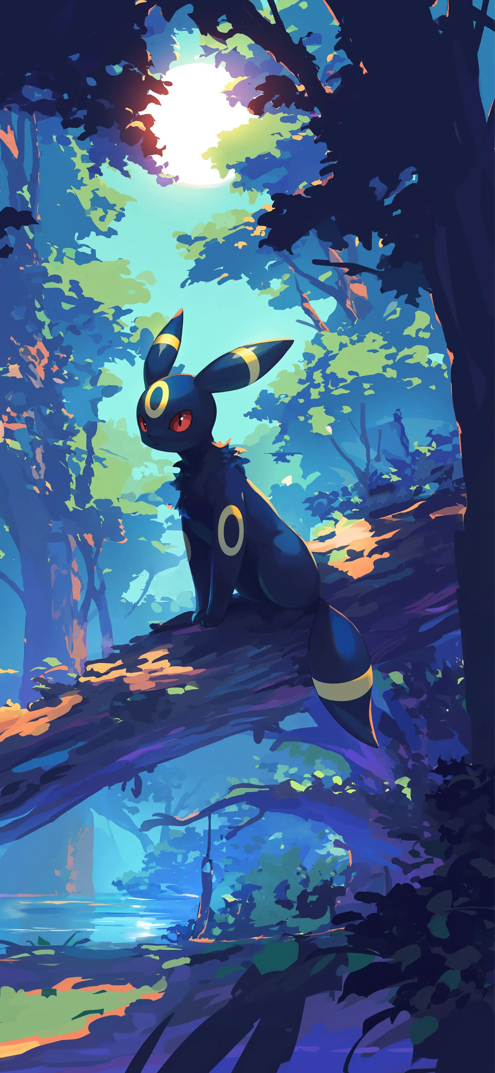 Forest Shadows Umbreon Pokemon Wallpaper