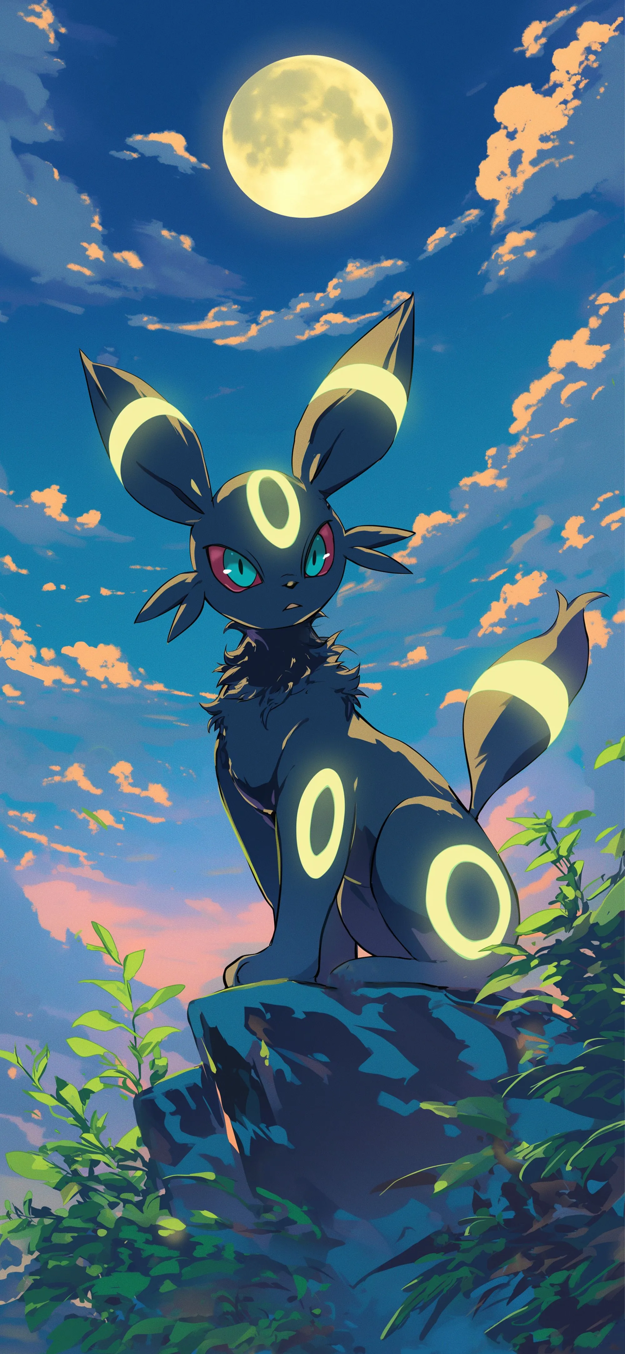 Pokemon Umbreon Moonlight Anime Wallpaper