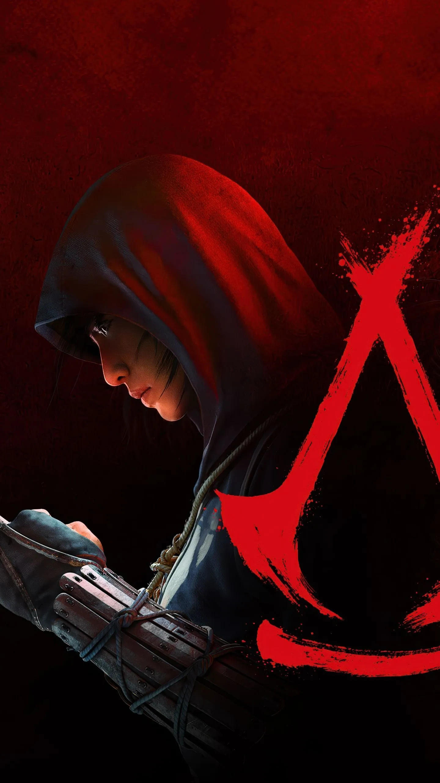 Assassin's Creed Shadows Wallpaper 4K, Red aesthetic