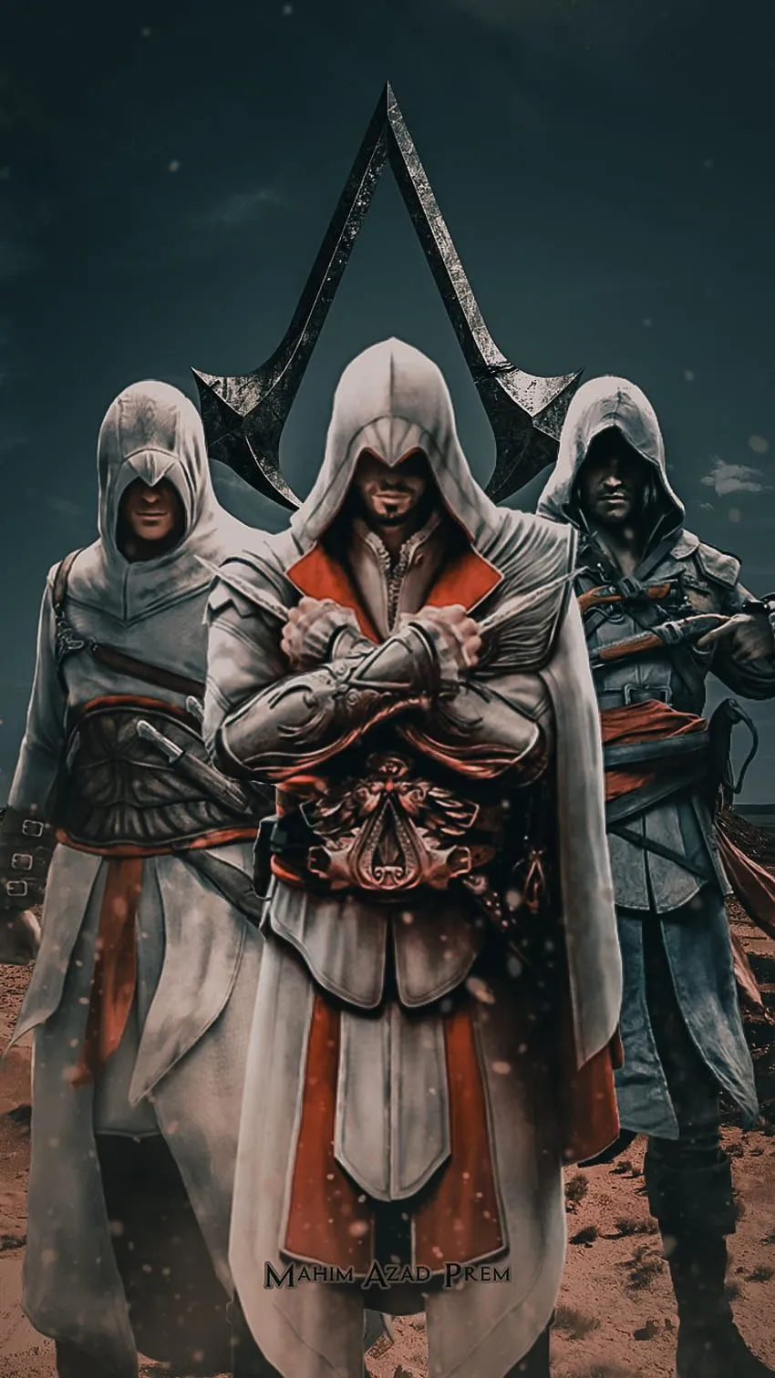 Assassins Creed, gaming, ezio, fictional character, games, action, assasins creed, assassin, altair HD phone wallpaper