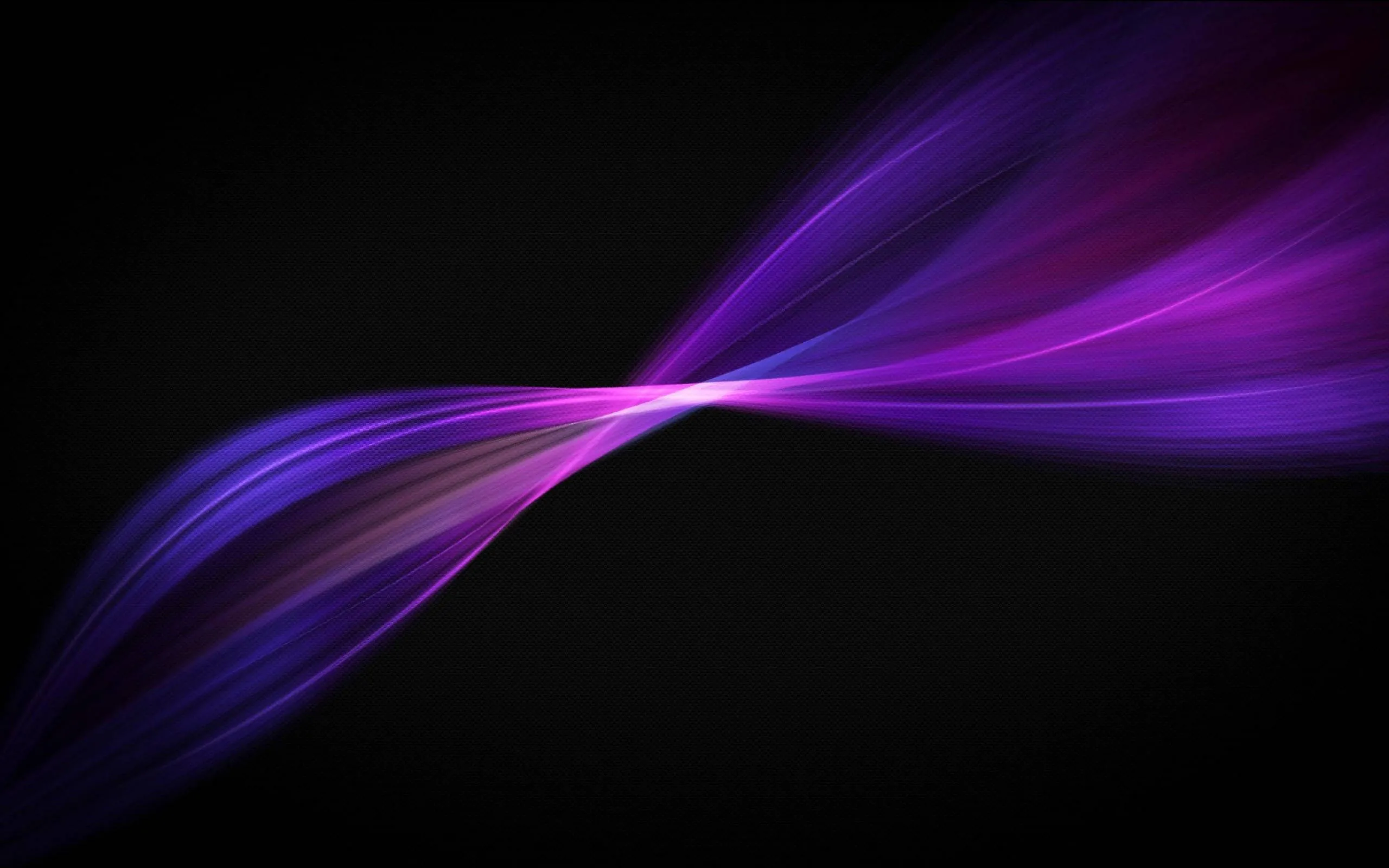 Download Black And Purple Light Waves Wallpaper