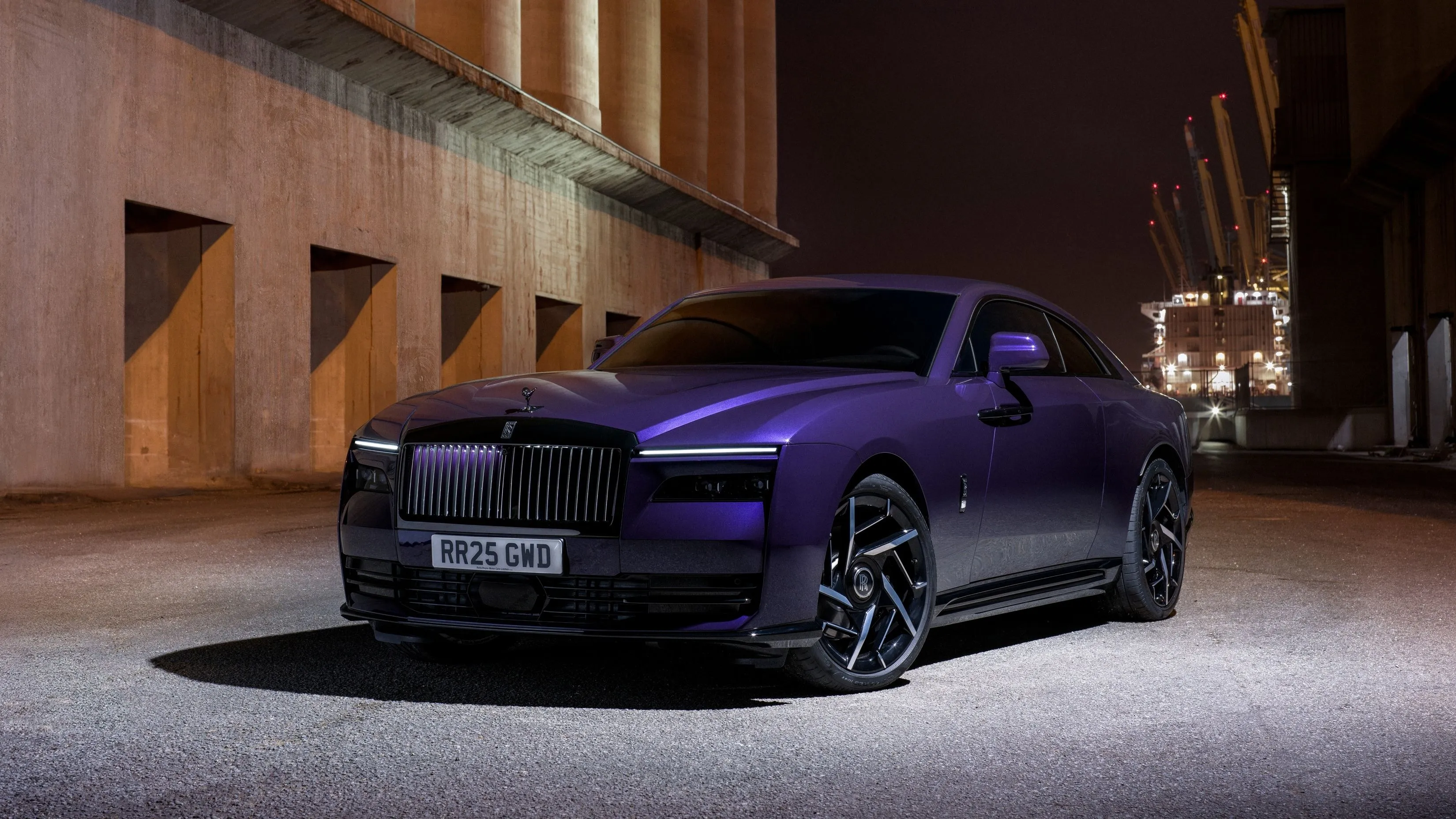 Most Popular Rolls Royce Black Purple Dark Wallpaper