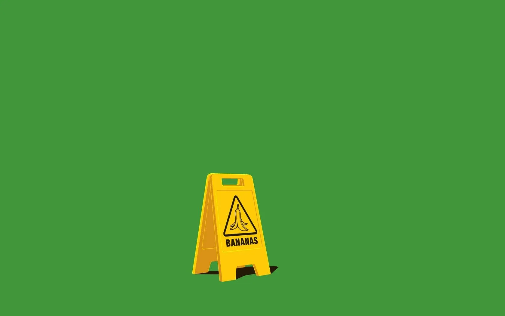 simple, Minimalism, Bananas, Warning Signs, Green Wallpaper HD / Desktop and Mobile Background